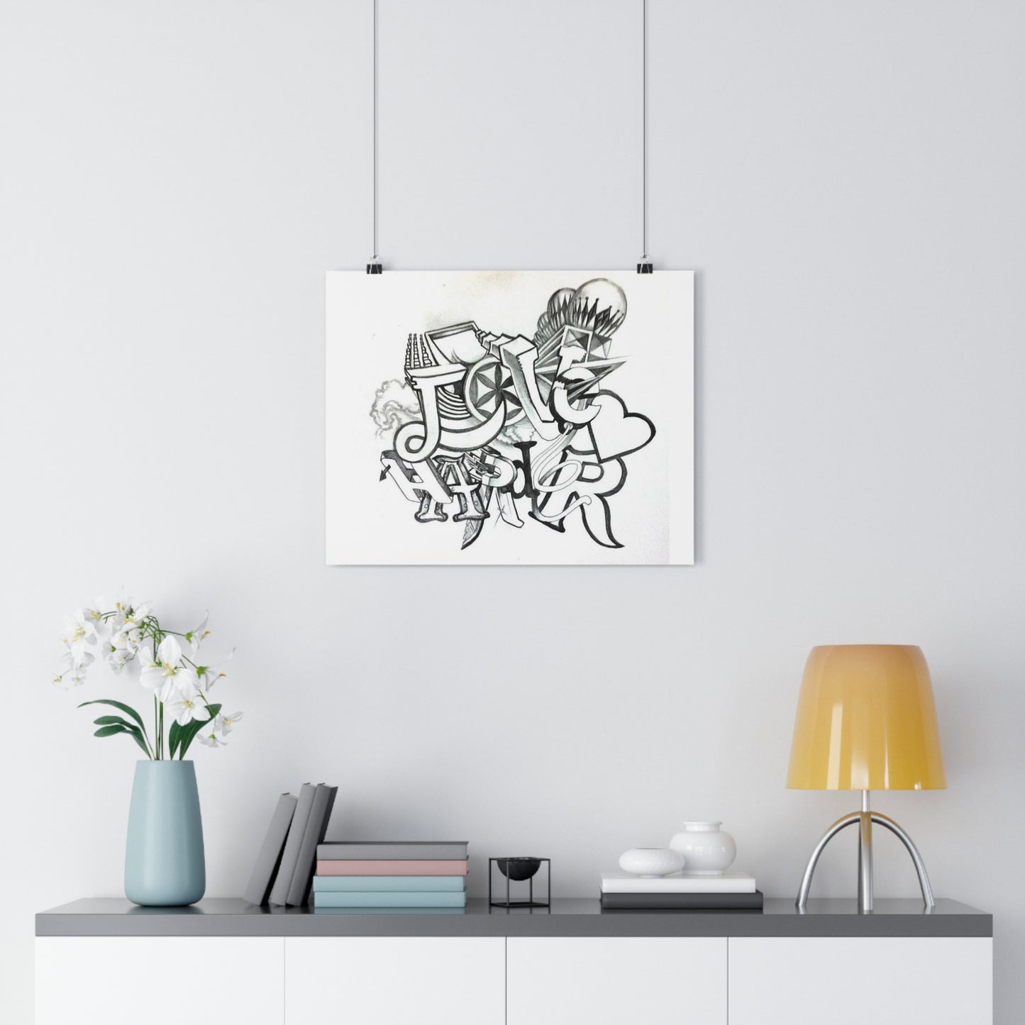 "Lover Harder" - Giclée Art Print by artist David Hilborn