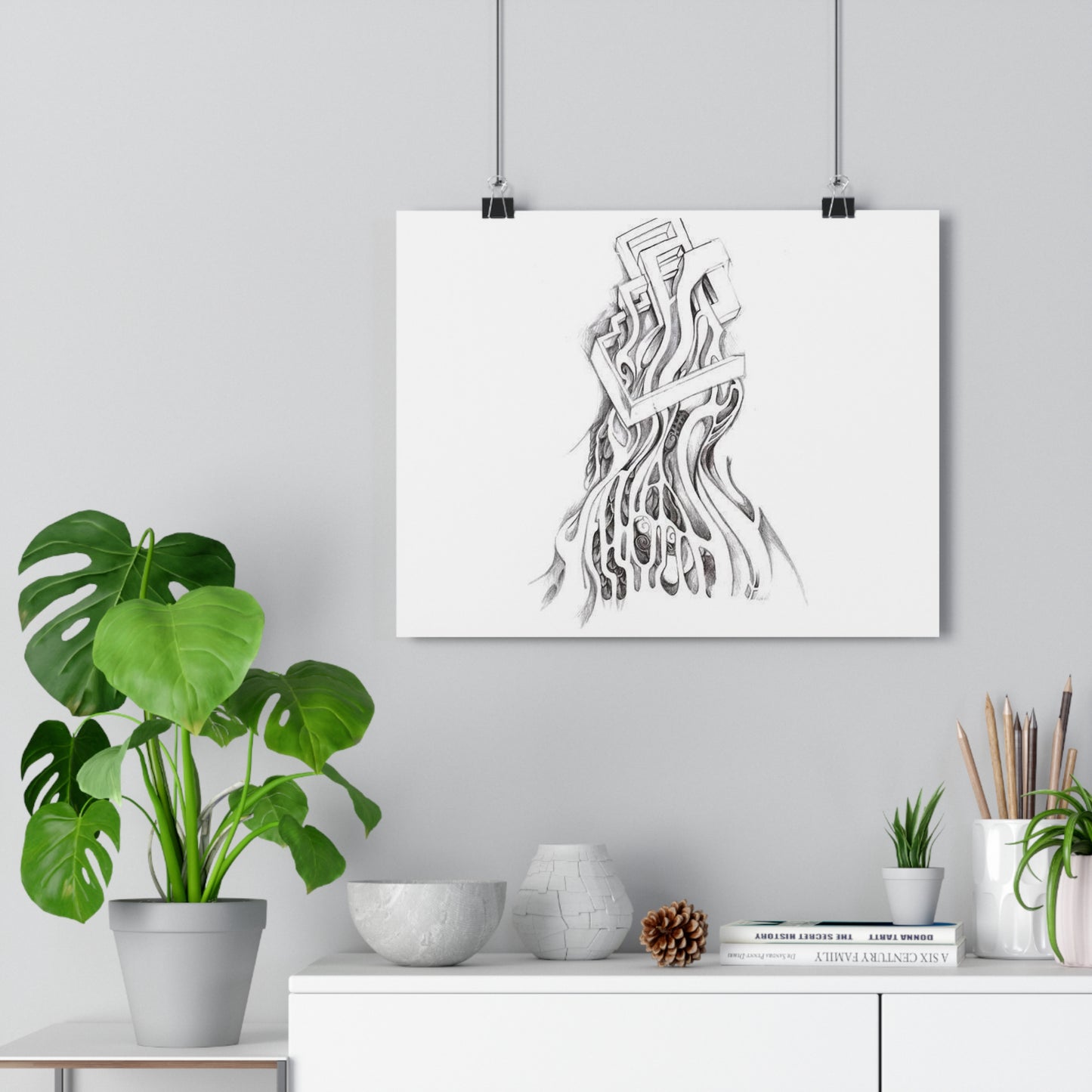 "Organic Industrial Mesh”- Giclée Art Print by artist David Hilborn