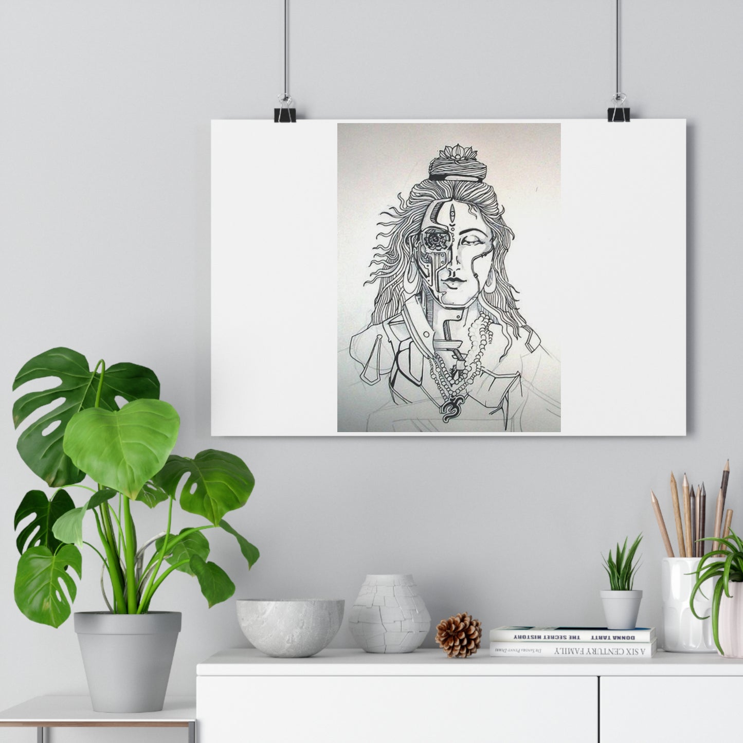 "Bionic Shiva" - Giclée Art Print by artist David Hilborn