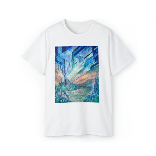 “Aqua-terrestrial” - Short Sleeve Graphic Tee by Artist David Hilborn
