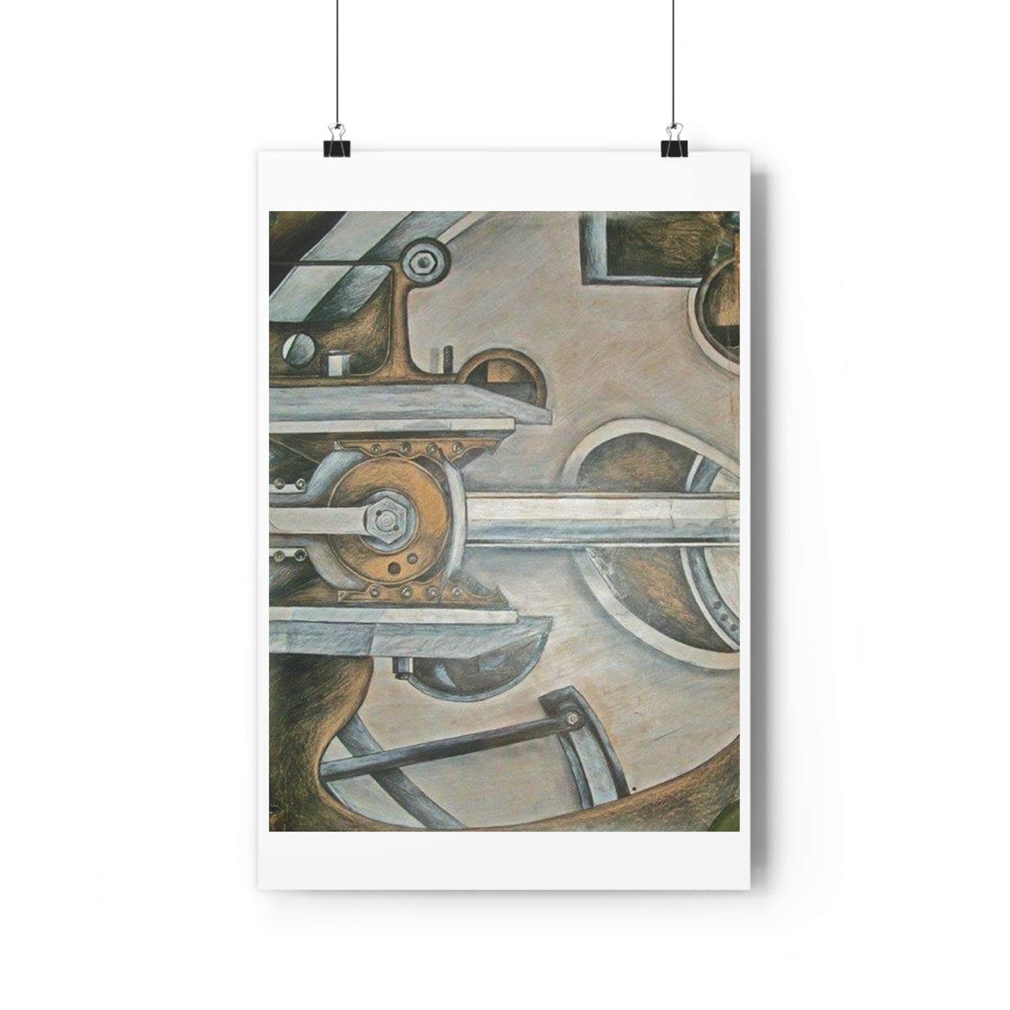 "Train Mechanics”- Giclée Art Print by artist David Hilborn