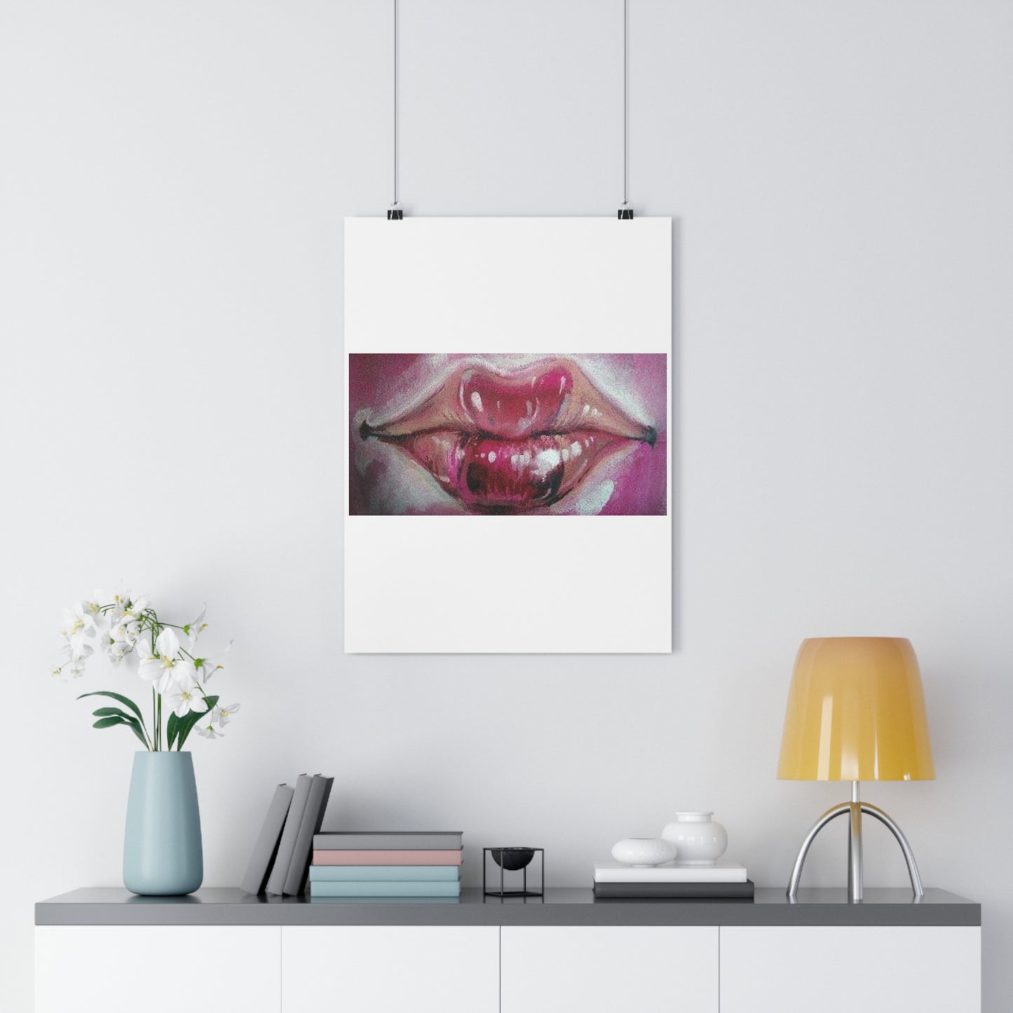 "Lips”- Giclée Art Print by artist David Hilborn