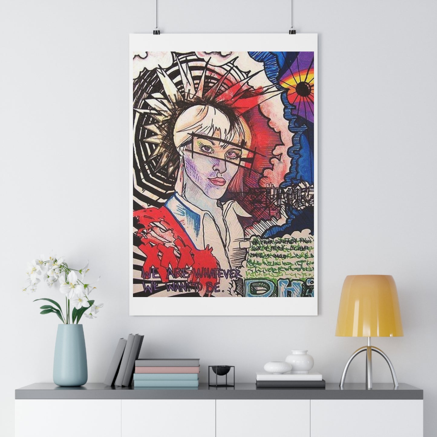 "We are whatever we want to be”- Giclée Art Print by artist David Hilborn