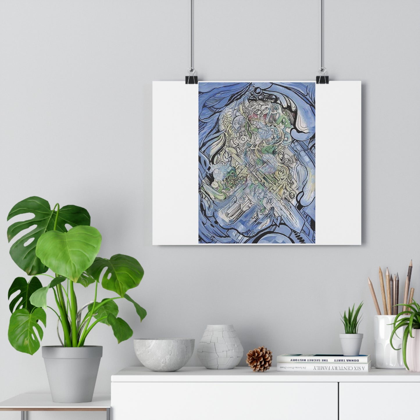 "Chrome Flow”- Giclée Art Print by artist David Hilborn