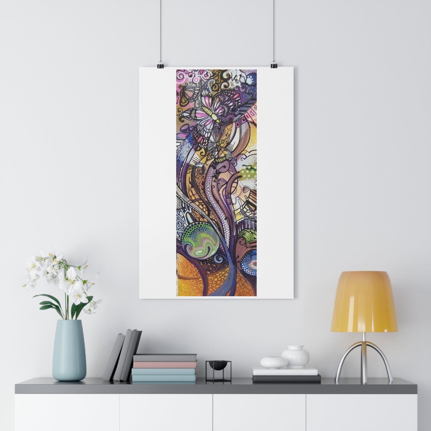 "Flutterby”- Giclée Art Print by artist David Hilborn