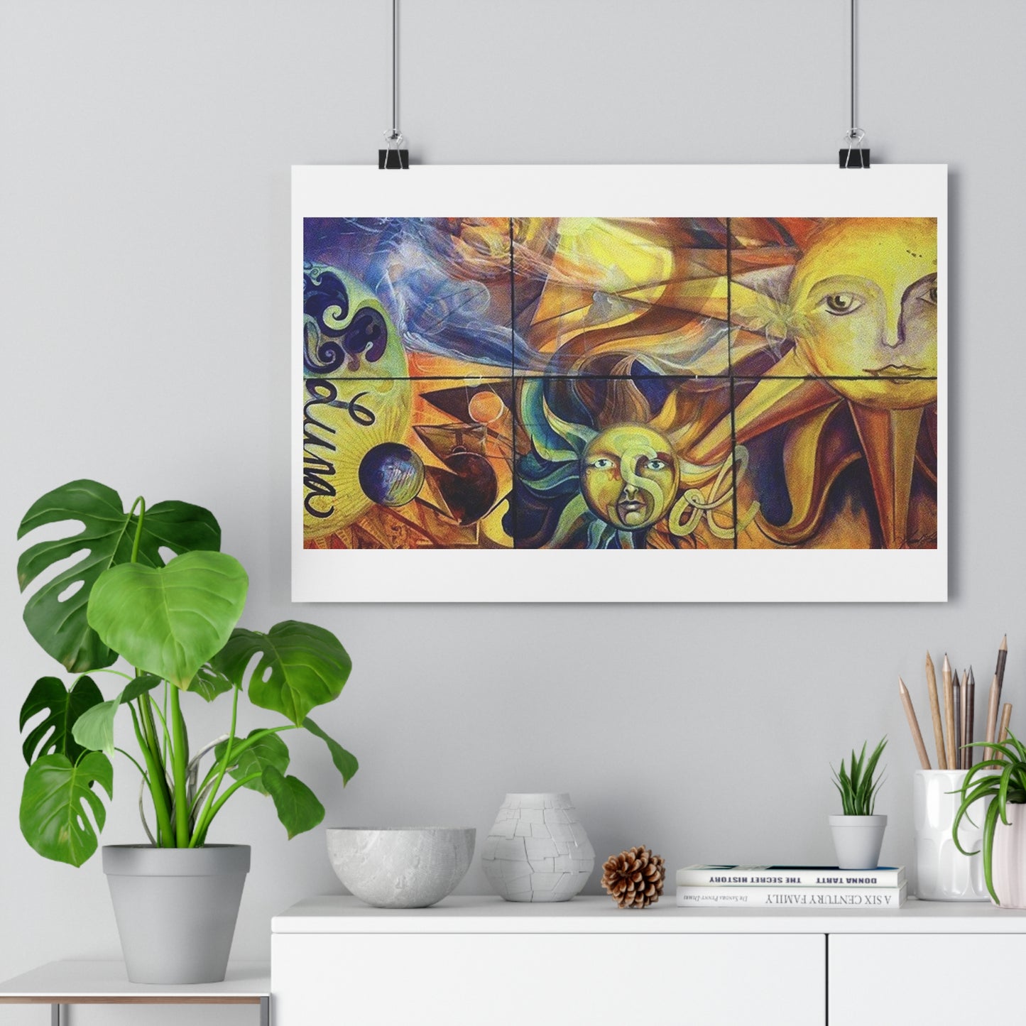 "Sun/Moon”- Giclée Art Print by artist David Hilborn