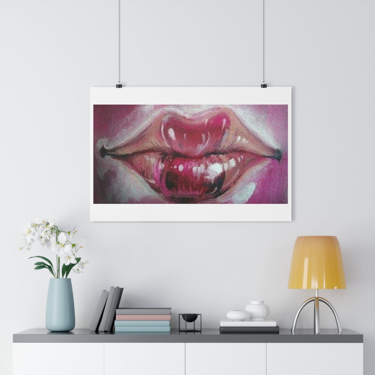 "Lips”- Giclée Art Print by artist David Hilborn