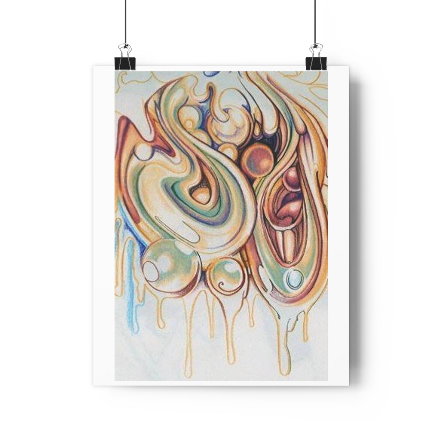 "Iridescent Bubbles”- Giclée Art Print by artist David Hilborn