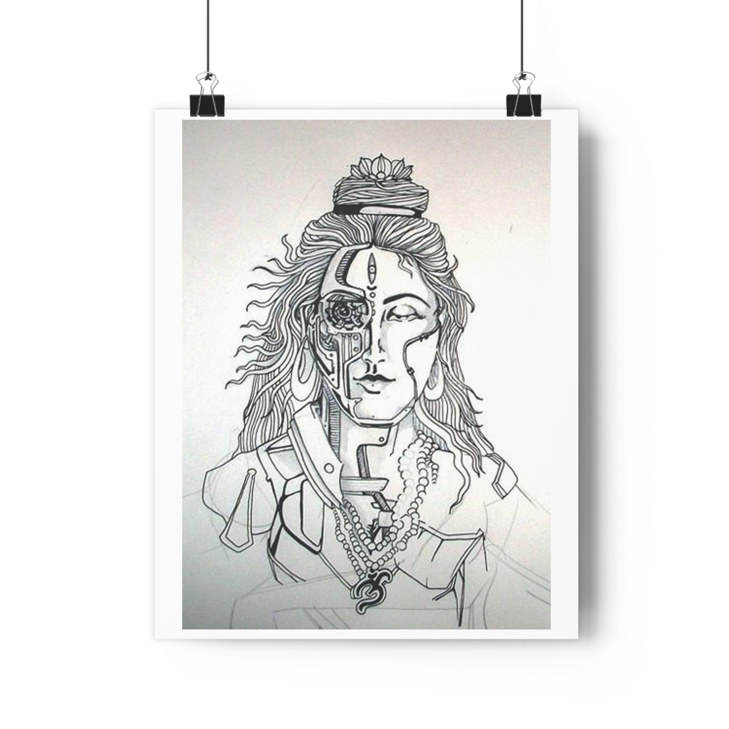 "Bionic Shiva" - Giclée Art Print by artist David Hilborn