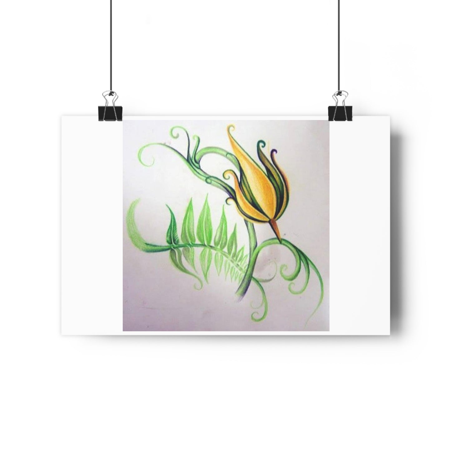 "Firecracker Flower”- Giclée Art Print by artist David Hilborn