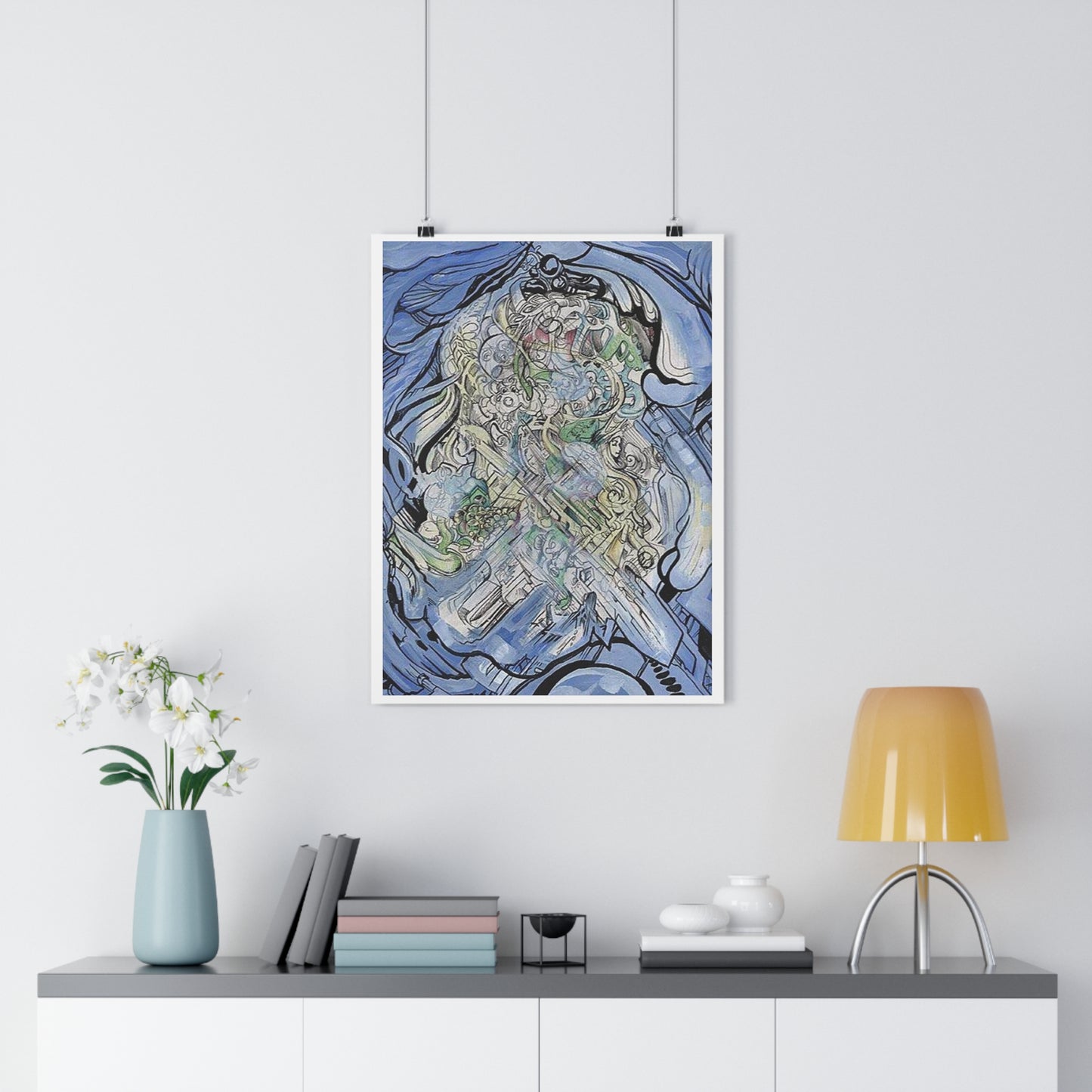 "Chrome Flow”- Giclée Art Print by artist David Hilborn