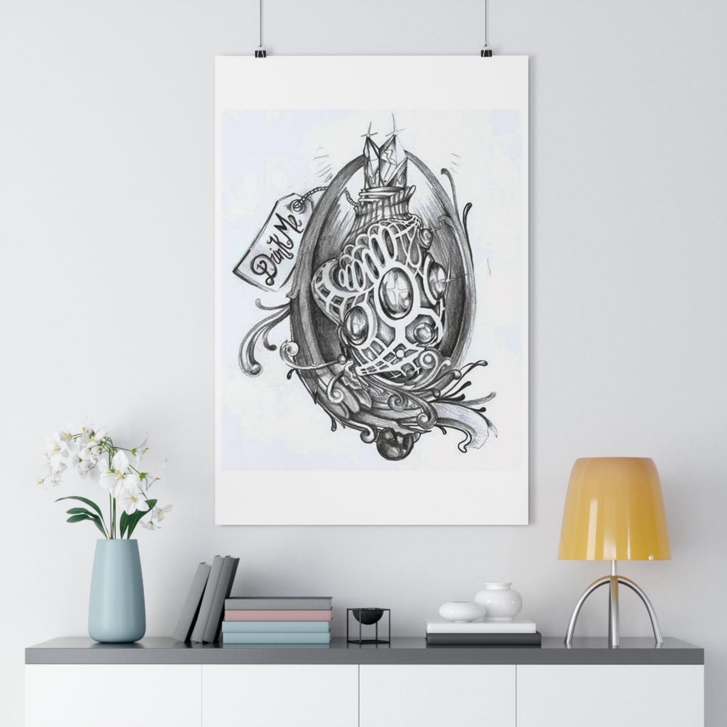 "Drink Me" - Giclée Art Print by artist David Hilborn