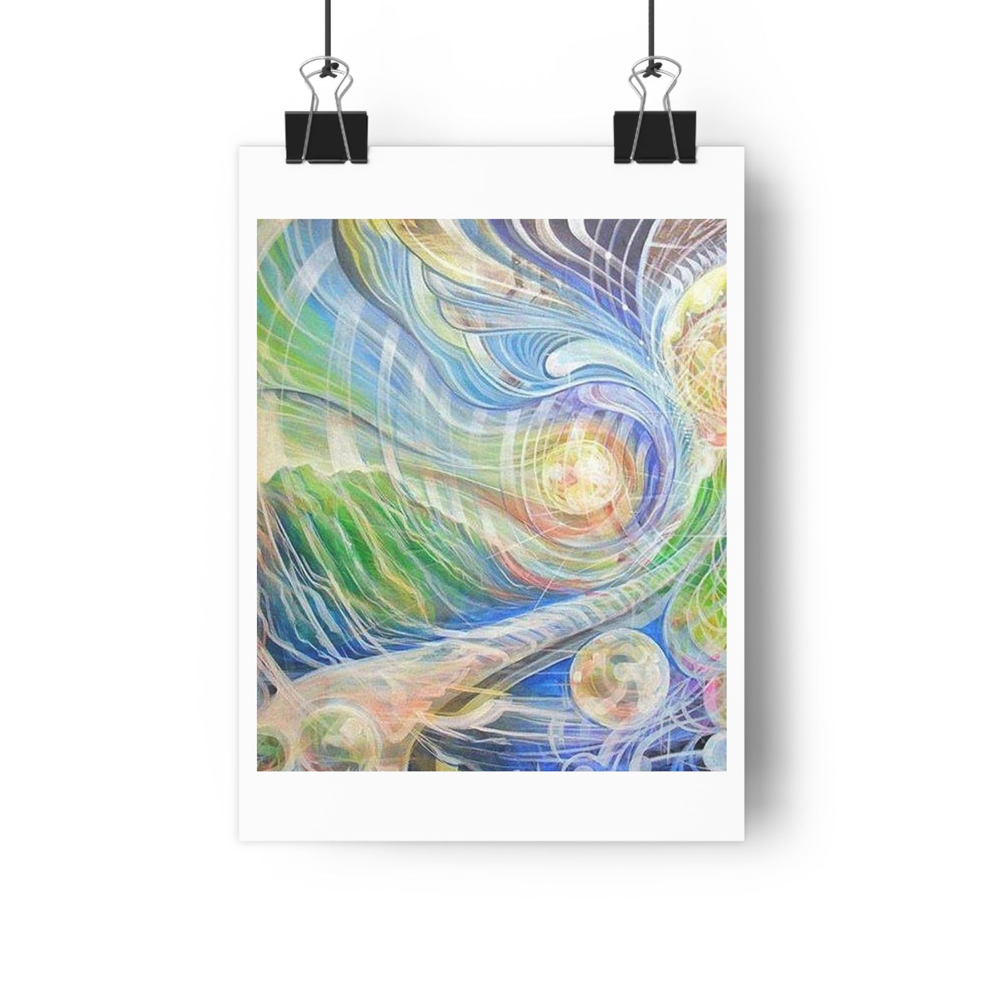 “Vibrational Terrain”- Giclée Art Print by artist David Hilborn