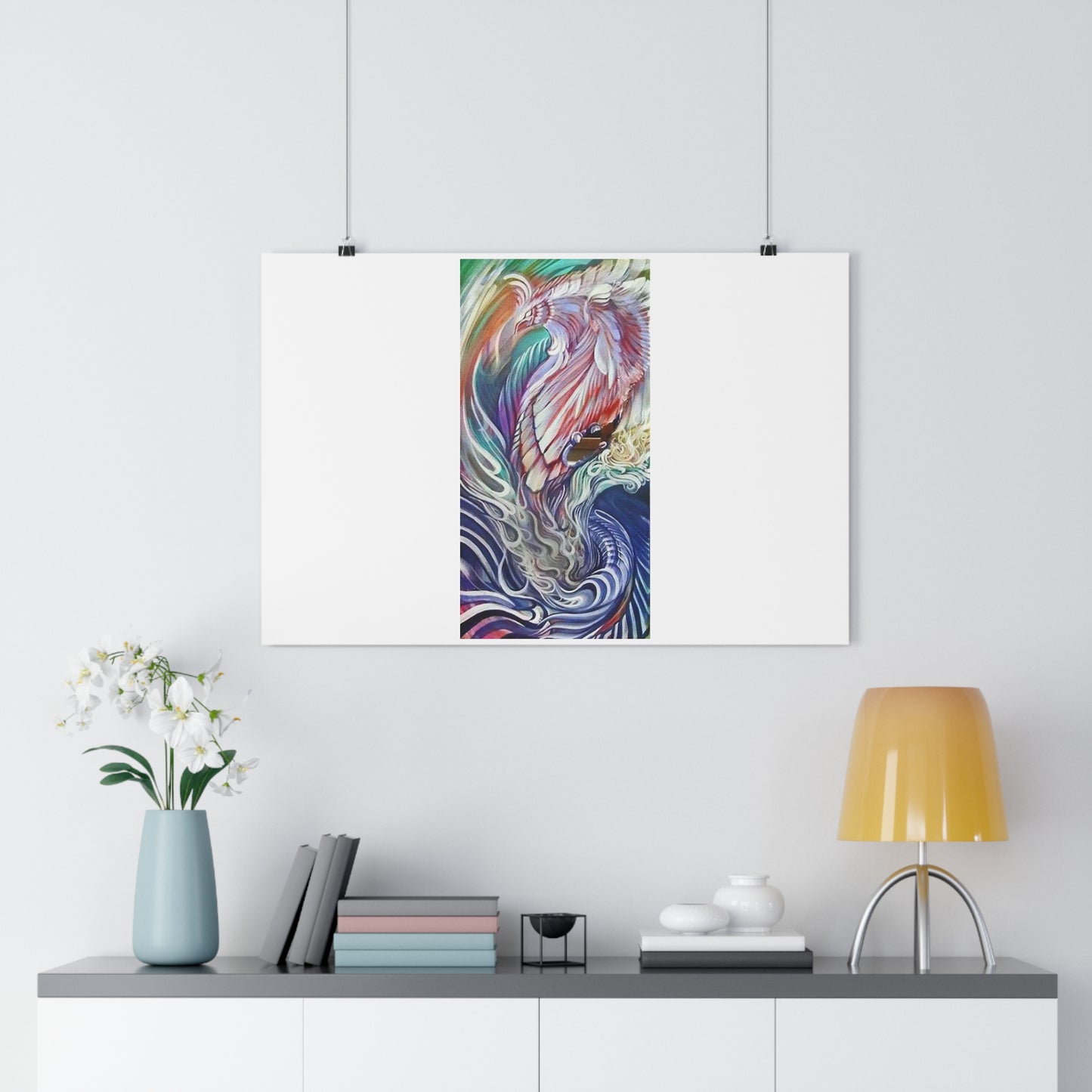 "Rising Phoenix”- Giclée Art Print by artist David Hilborn