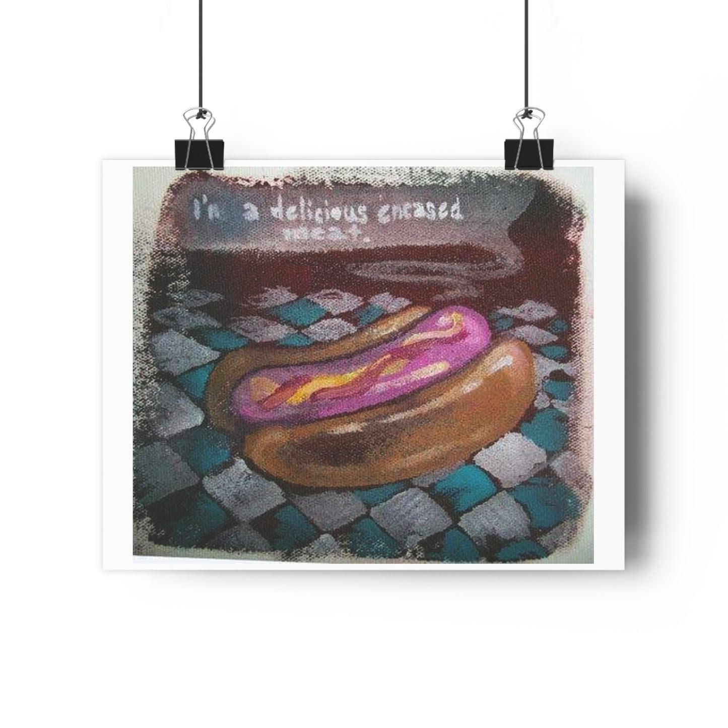 "Delicious Encased Meats”- Giclée Art Print by artist David Hilborn