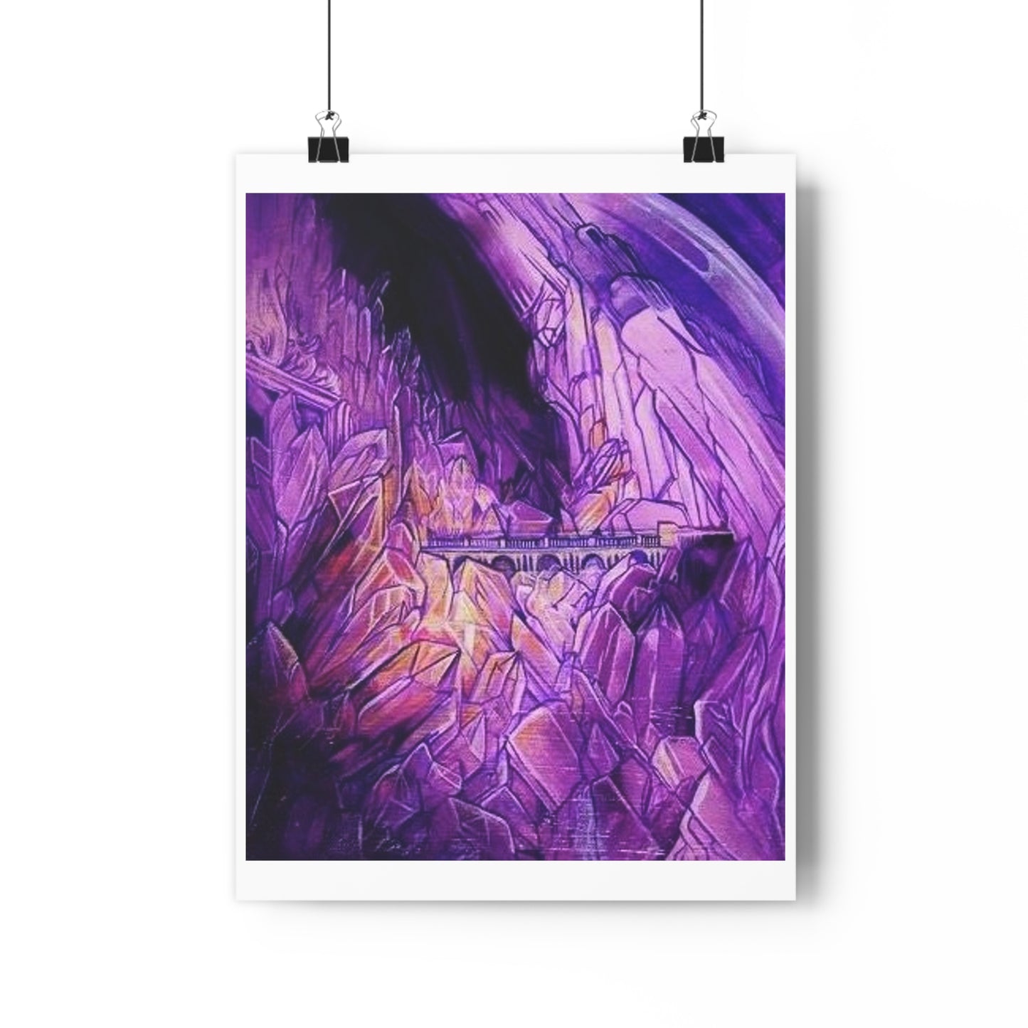 "Crystal Caverns”- Giclée Art Print by artist David Hilborn