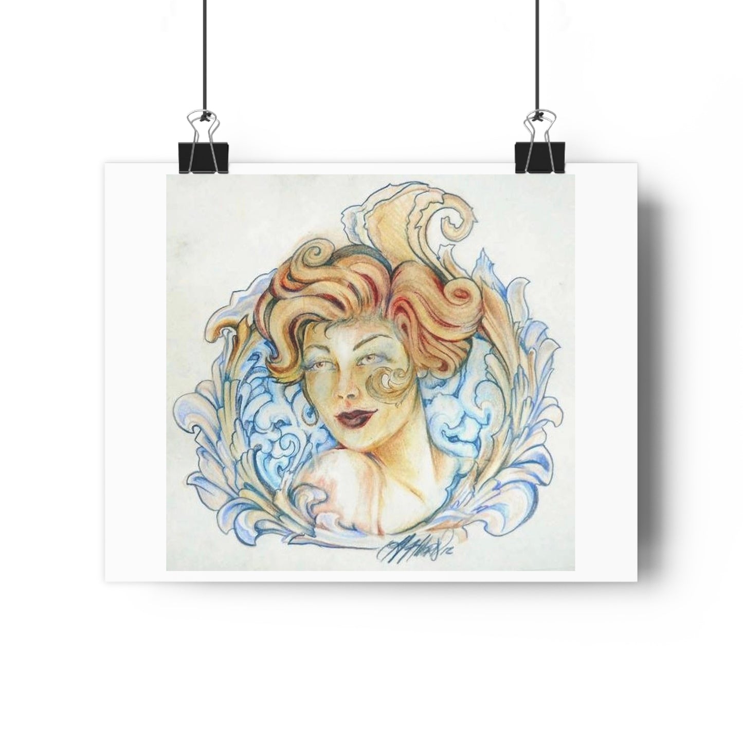 "Whiskey Princess”- Giclée Art Print by artist David Hilborn