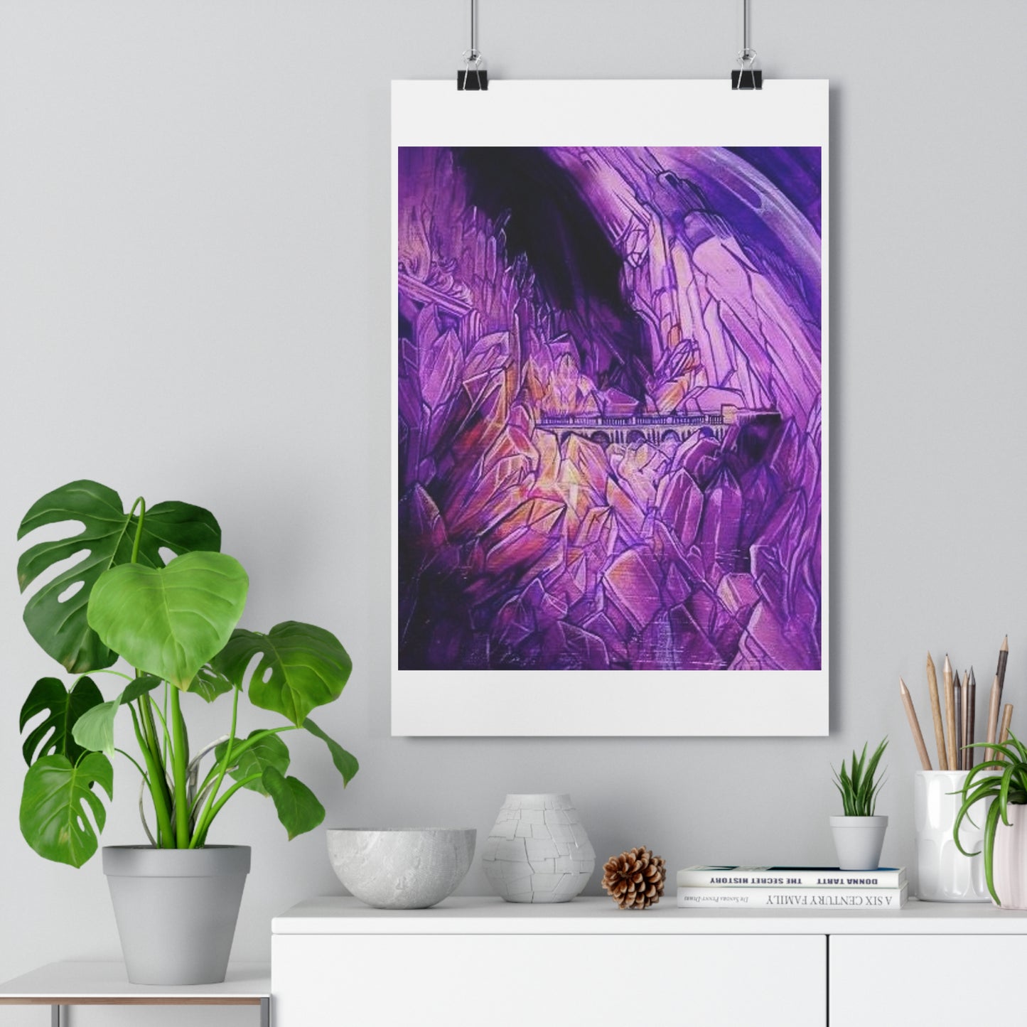 "Crystal Caverns”- Giclée Art Print by artist David Hilborn