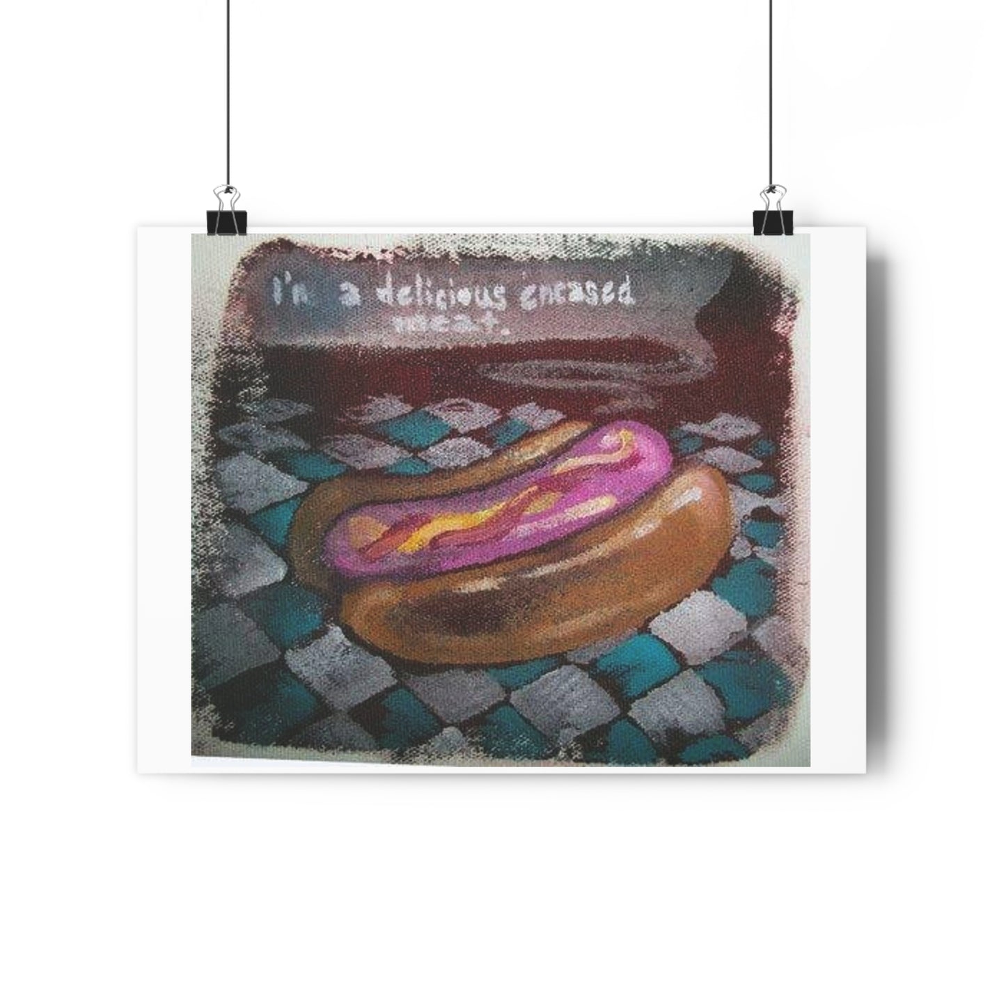 "Delicious Encased Meats”- Giclée Art Print by artist David Hilborn