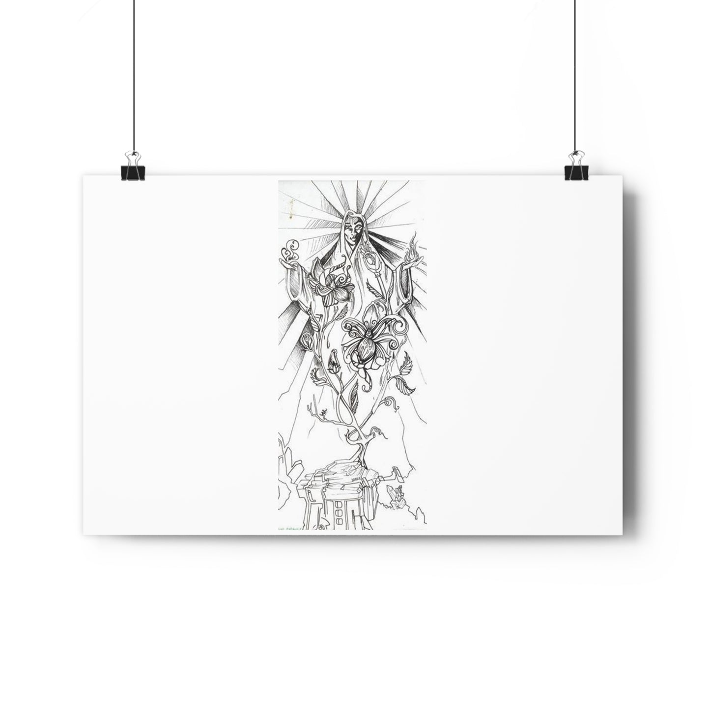 "Crystal Goddess" - Giclée Art Print by artist David Hilborn