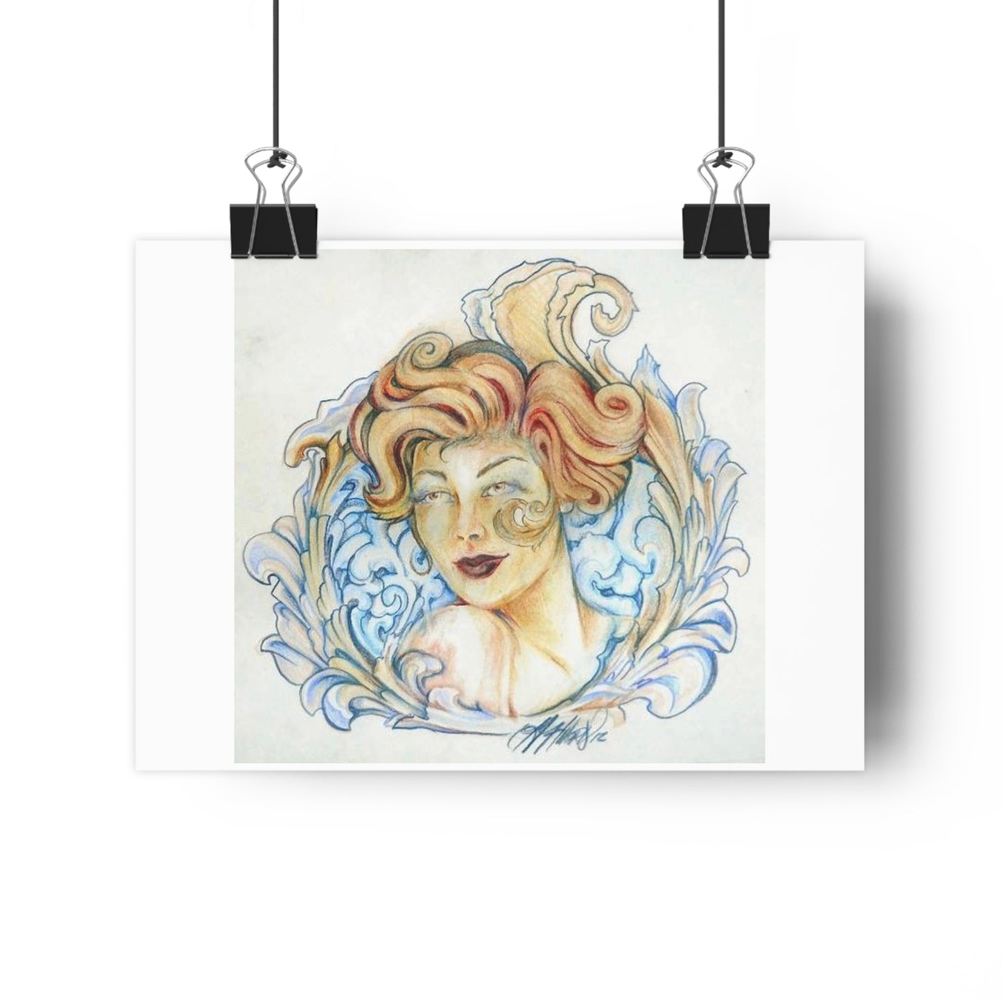 "Whiskey Princess”- Giclée Art Print by artist David Hilborn