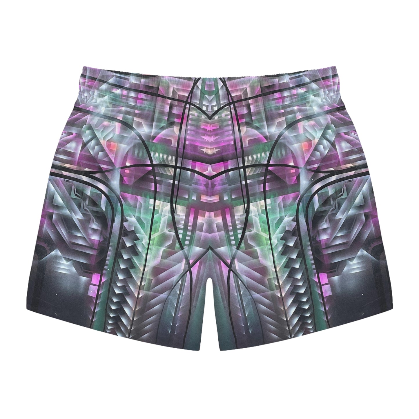 “Compute” - Swim Trunks by Artist David Hilborn