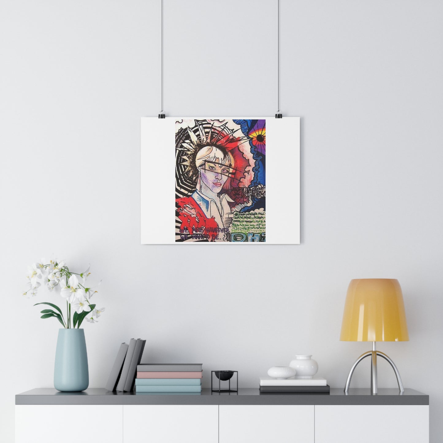 "We are whatever we want to be”- Giclée Art Print by artist David Hilborn