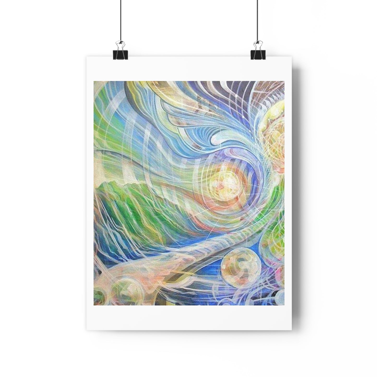 “Vibrational Terrain”- Giclée Art Print by artist David Hilborn