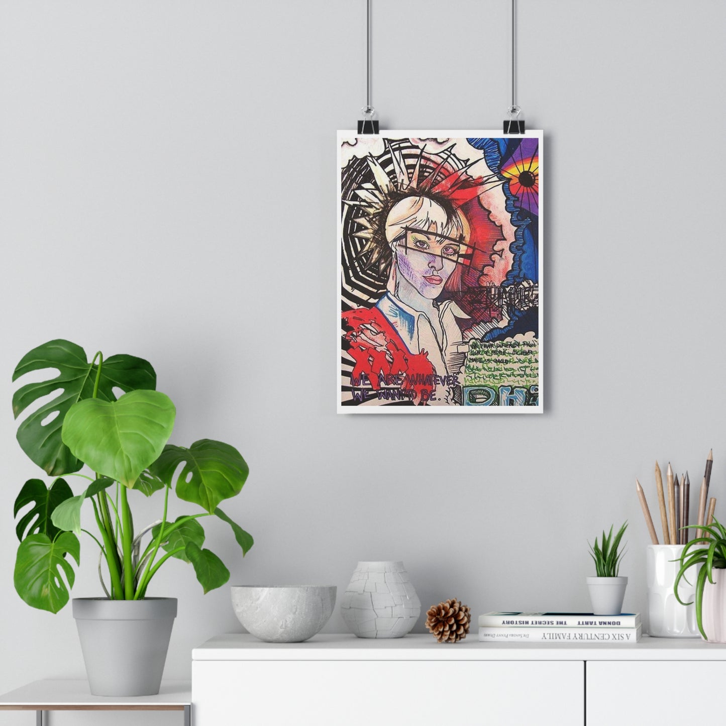 "We are whatever we want to be”- Giclée Art Print by artist David Hilborn