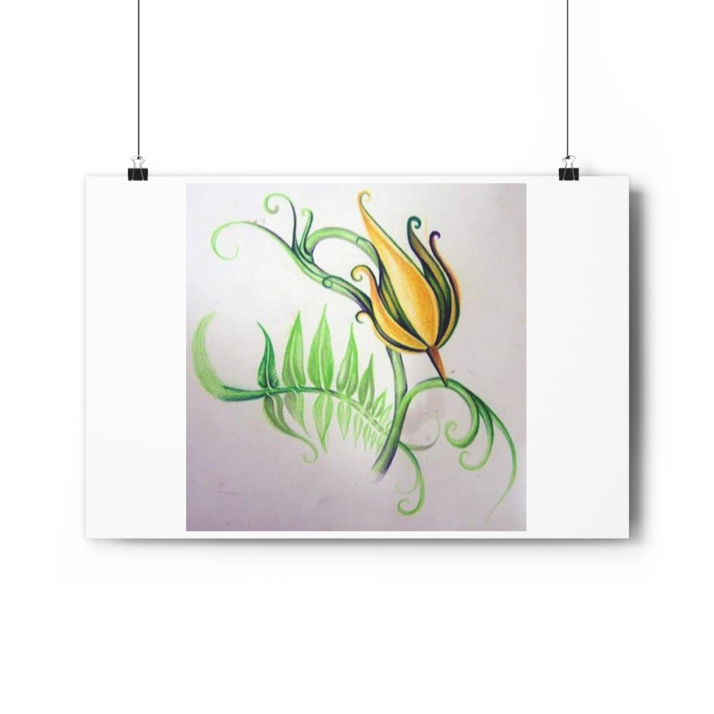 "Firecracker Flower”- Giclée Art Print by artist David Hilborn