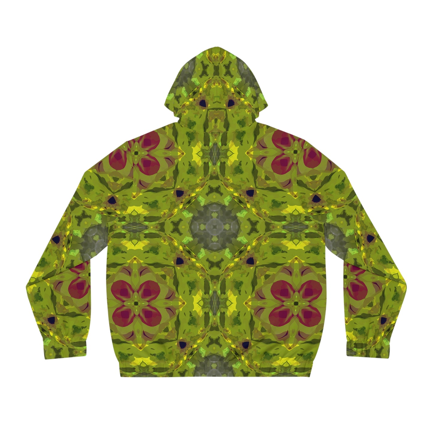 "Matte Leaf” - All Over Graphic Zip-Up Hoodie by Artist David Hilborn