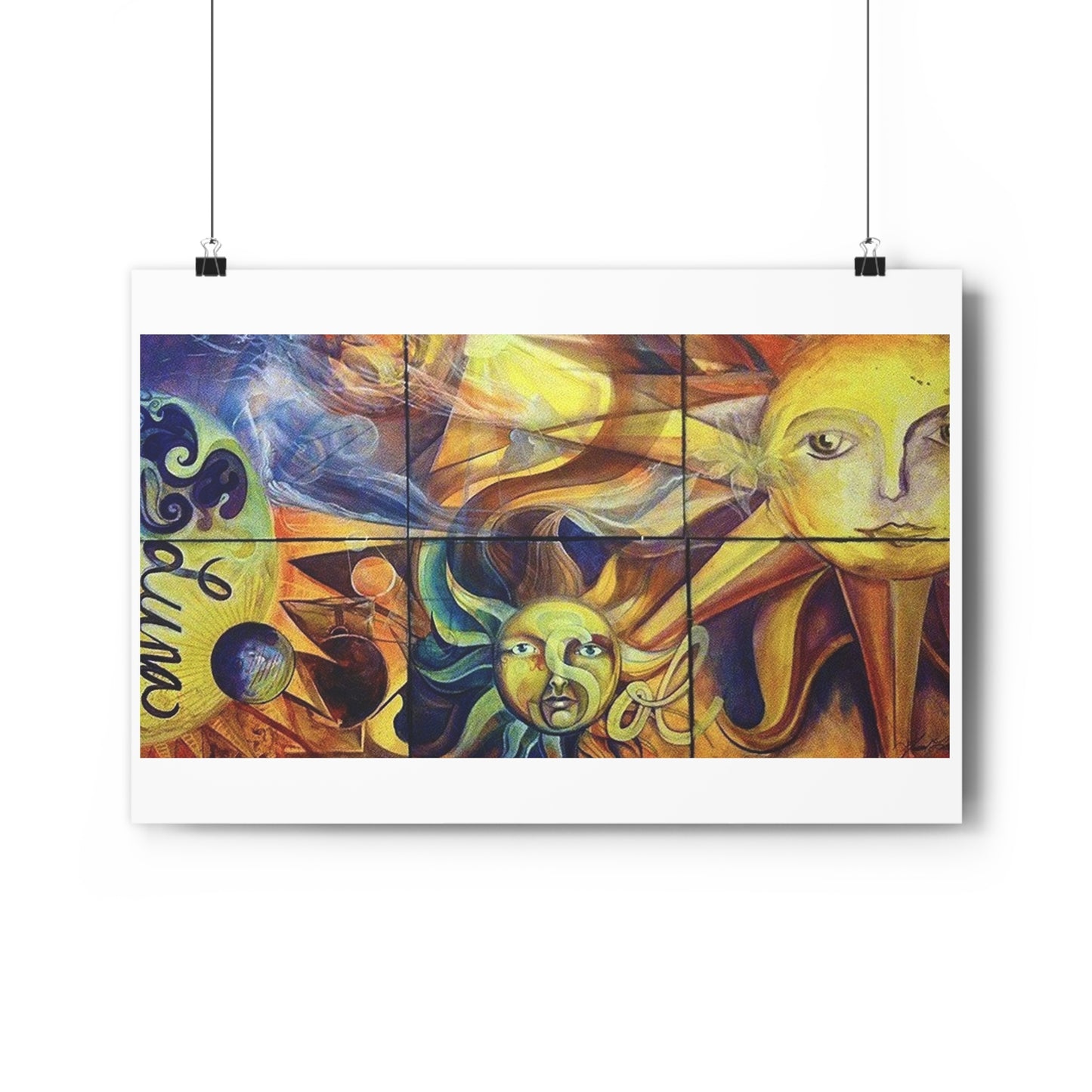 "Sun/Moon”- Giclée Art Print by artist David Hilborn