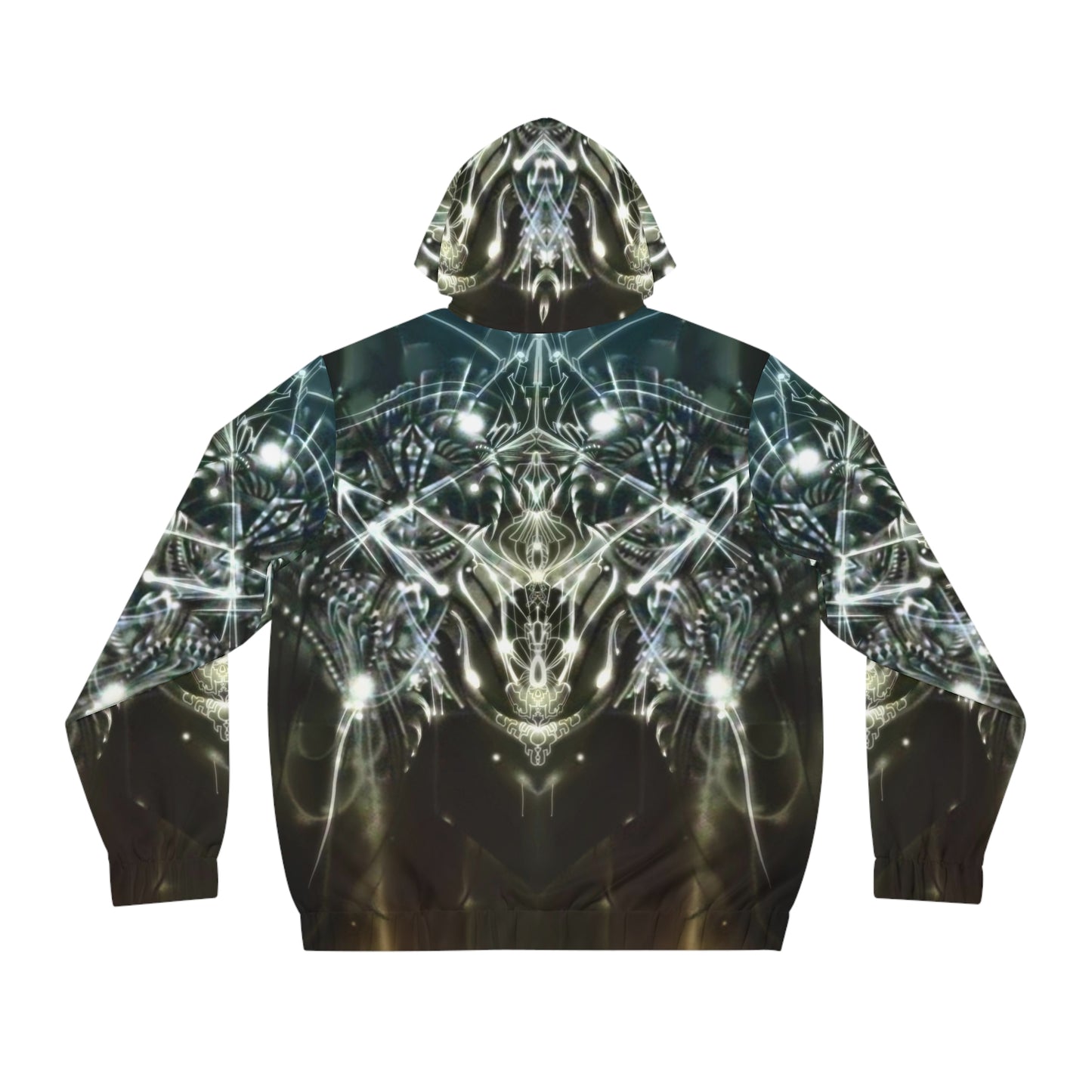 “Full Metal” - All Over Graphic Zip-Up Hoodie by Artist David Hilborn