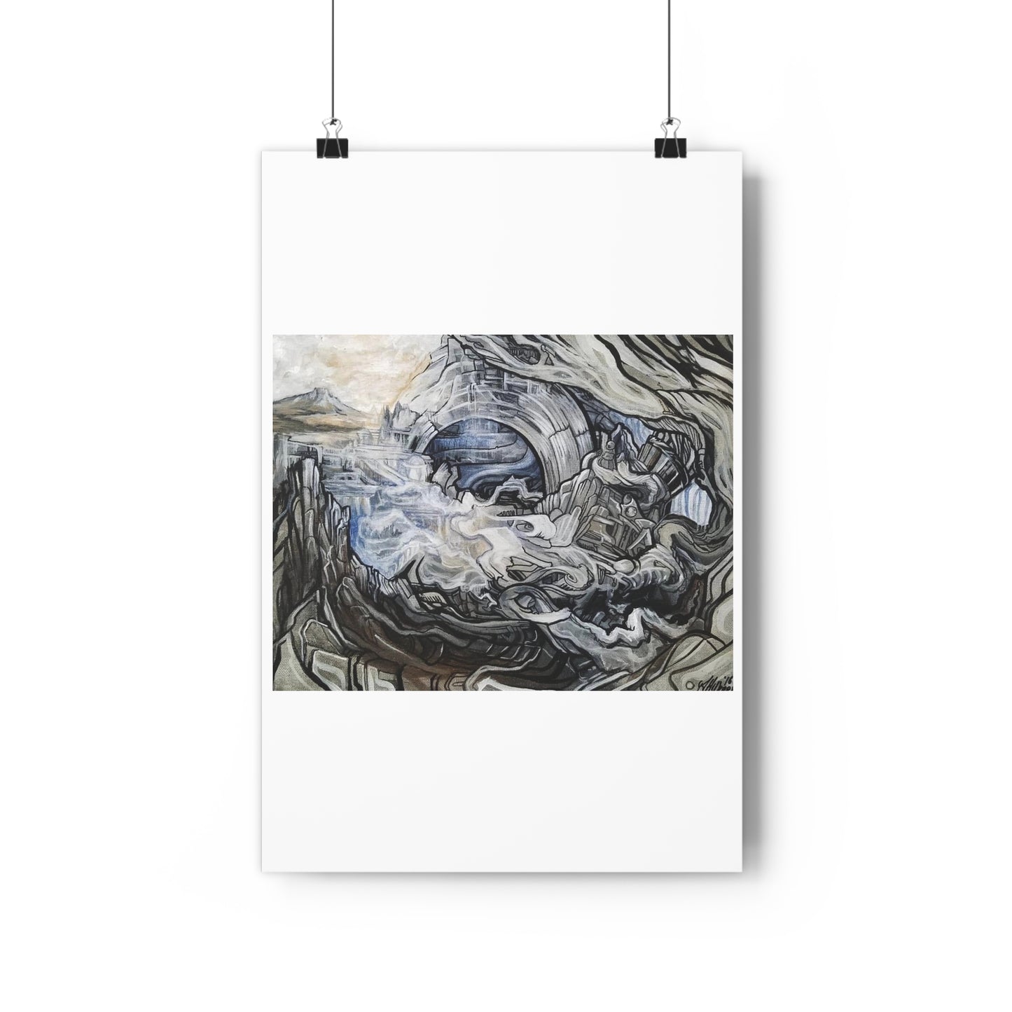 "Typhoon”- Giclée Art Print by artist David Hilborn