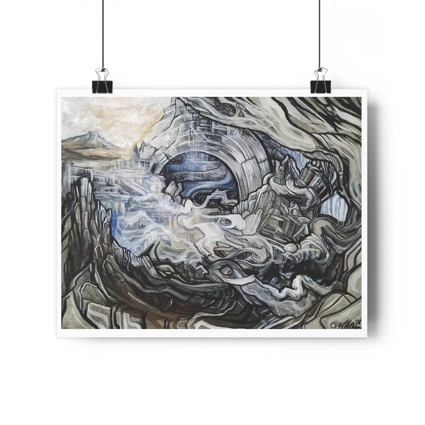 "Typhoon”- Giclée Art Print by artist David Hilborn