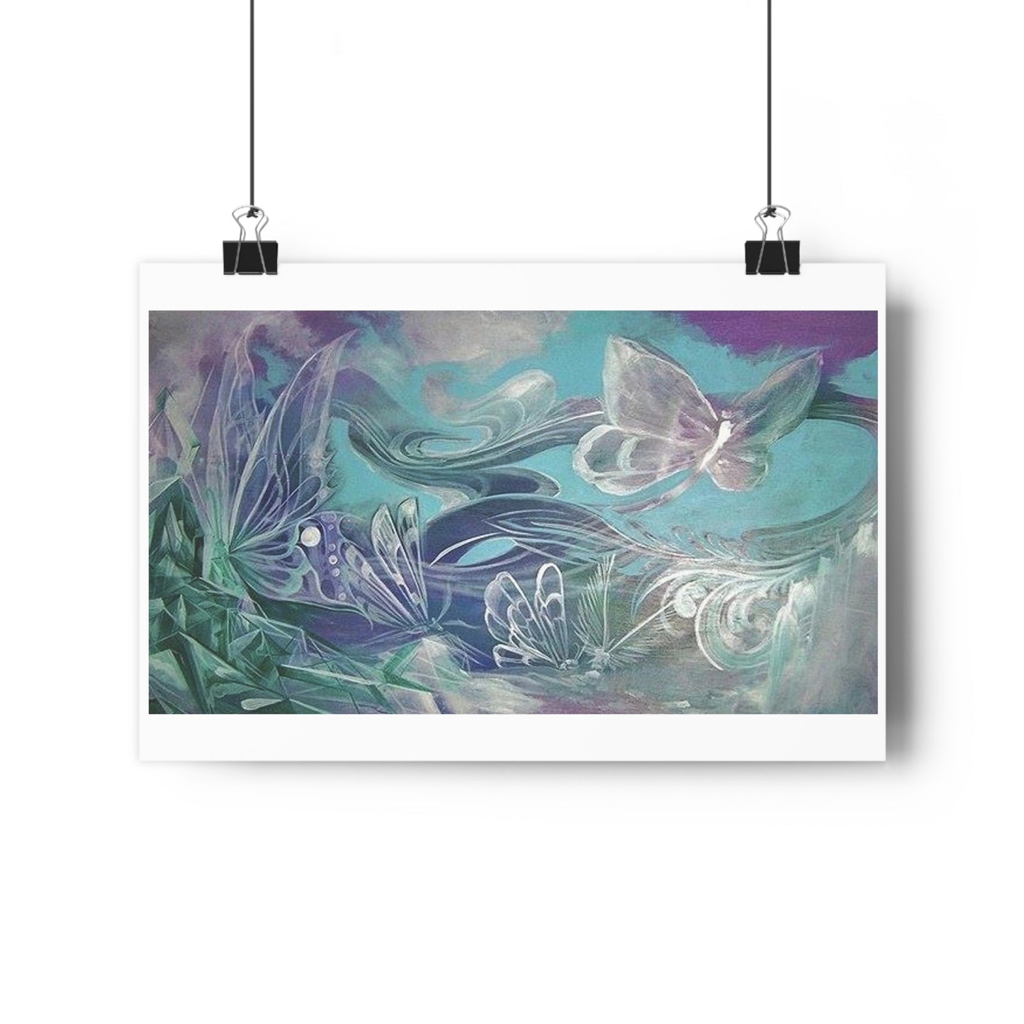 "Butterfly Glass”- Giclée Art Print by artist David Hilborn