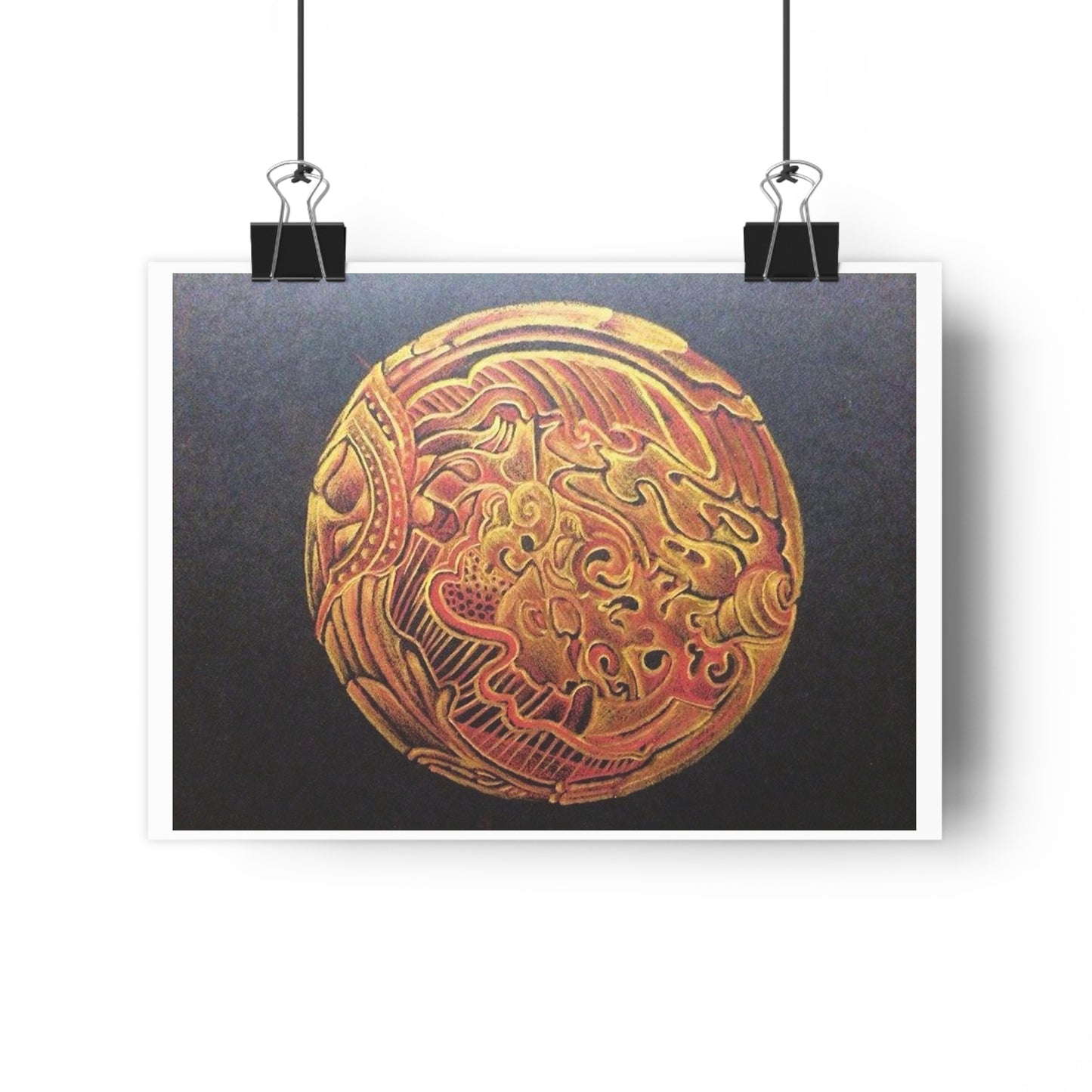 "Golden Frik”- Giclée Art Print by artist David Hilborn