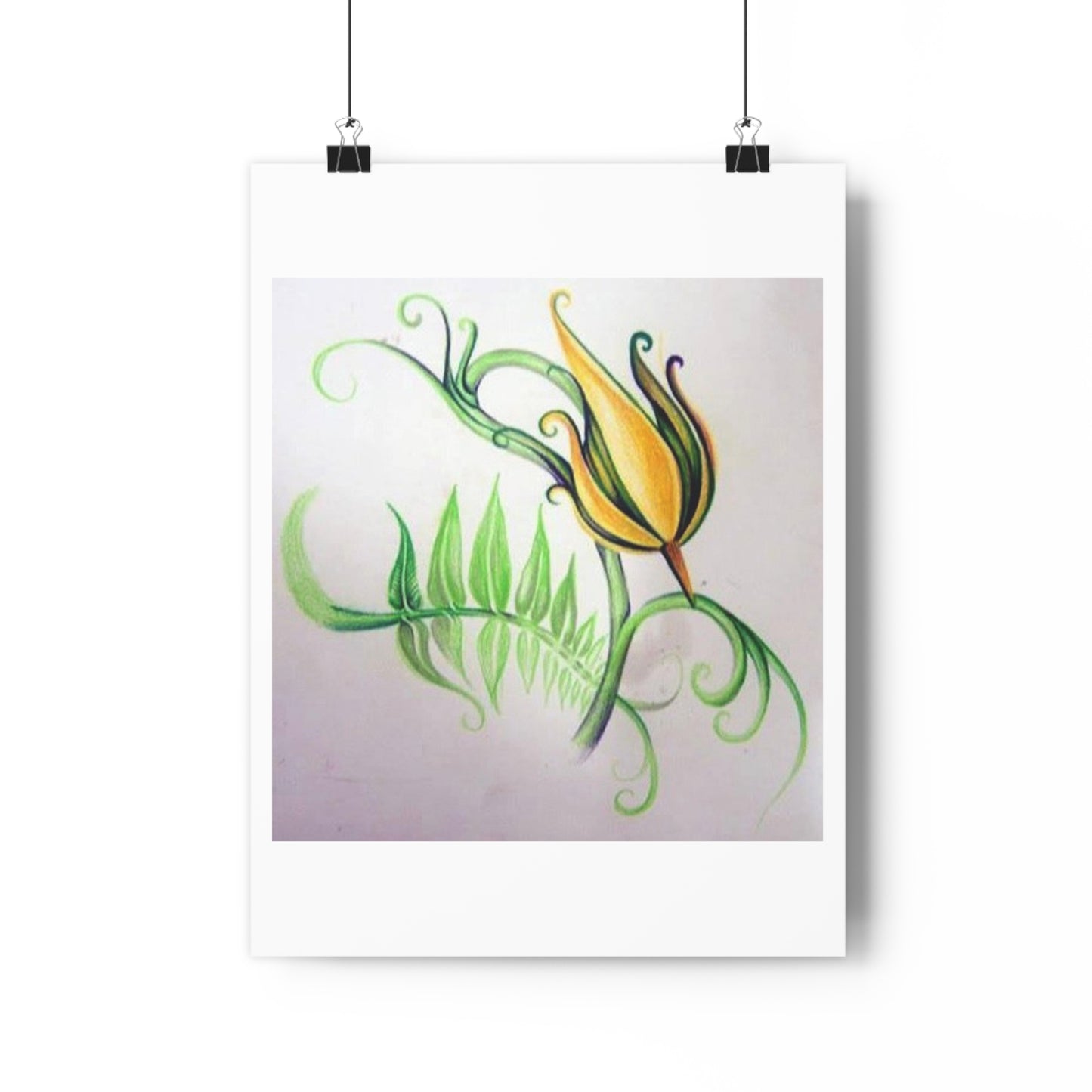 "Firecracker Flower”- Giclée Art Print by artist David Hilborn