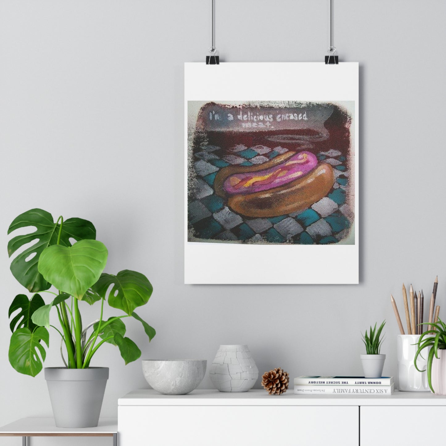 "Delicious Encased Meats”- Giclée Art Print by artist David Hilborn