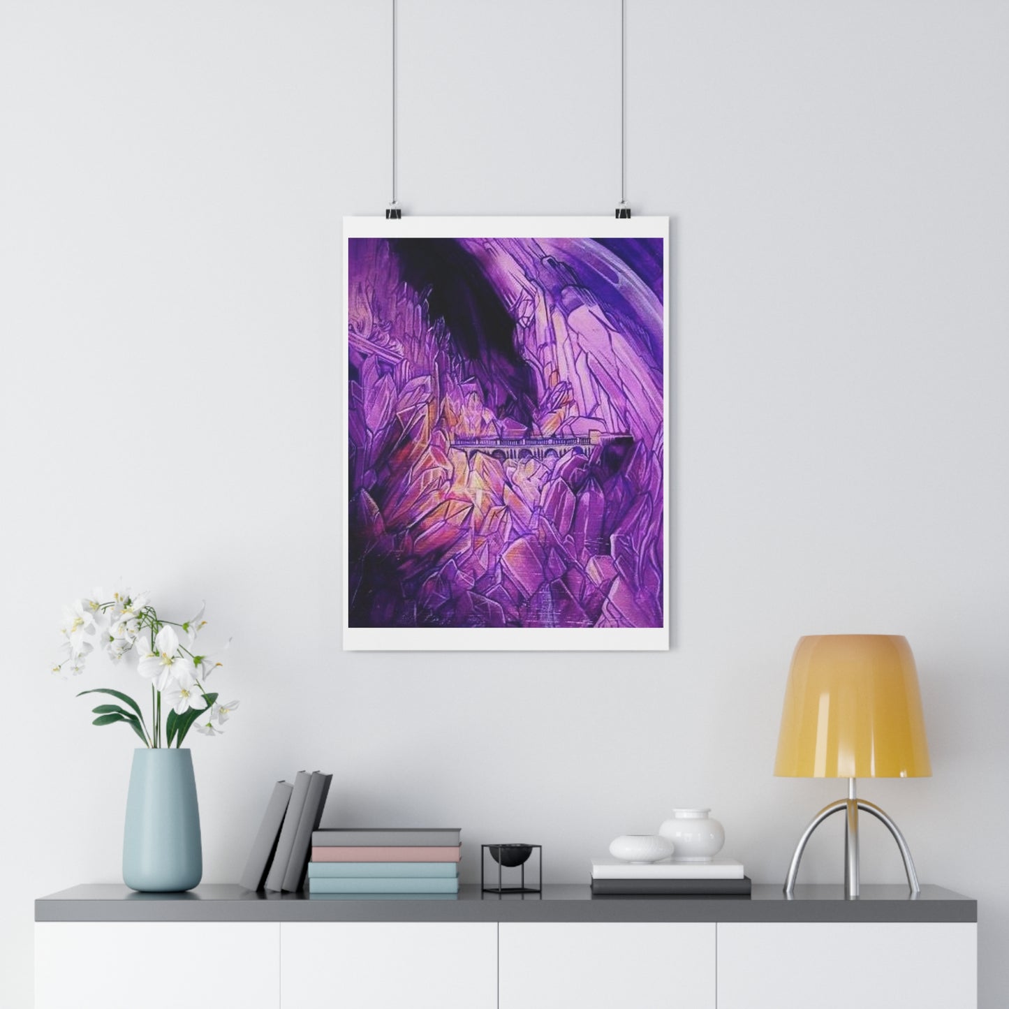 "Crystal Caverns”- Giclée Art Print by artist David Hilborn