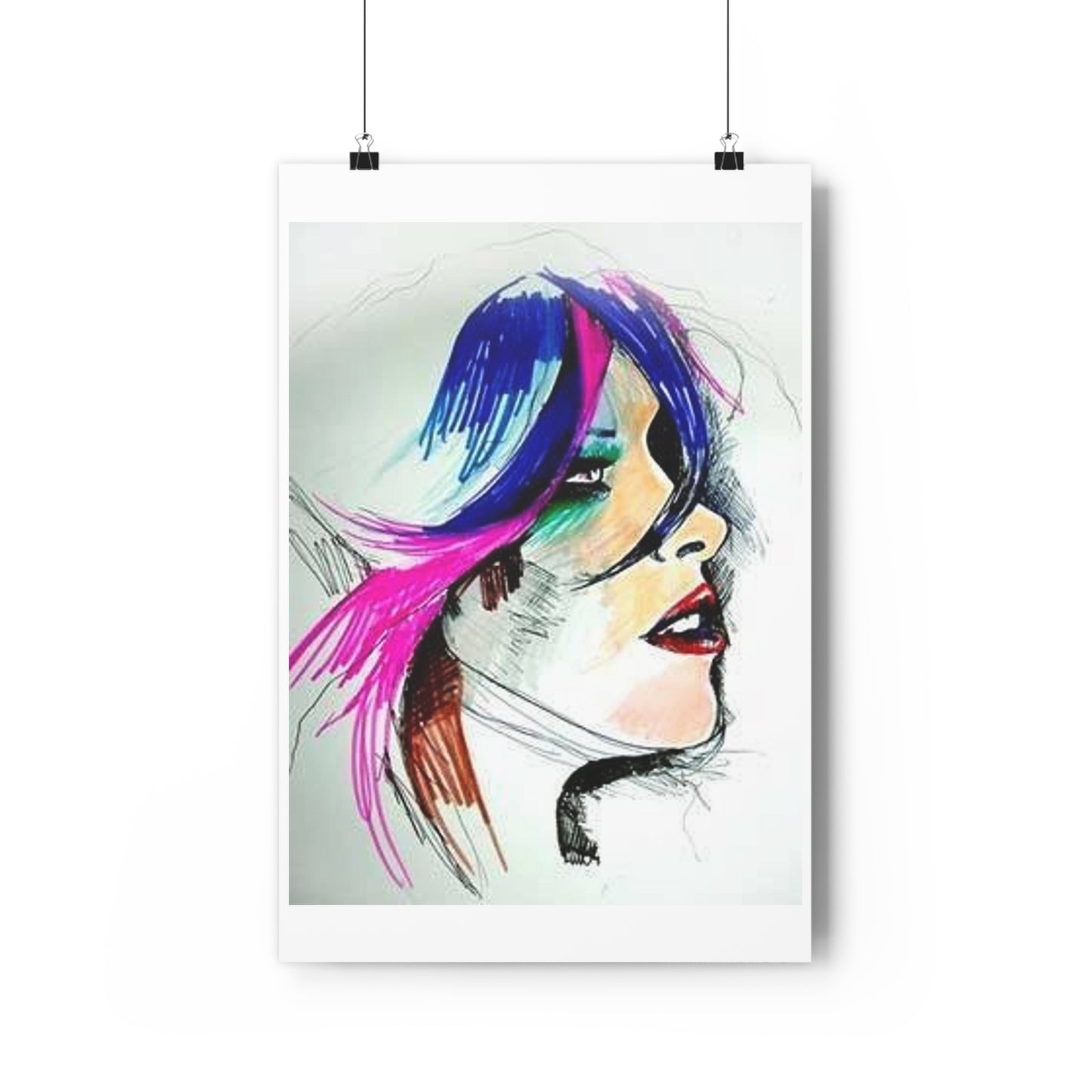 "Scribble”- Giclée Art Print by artist David Hilborn