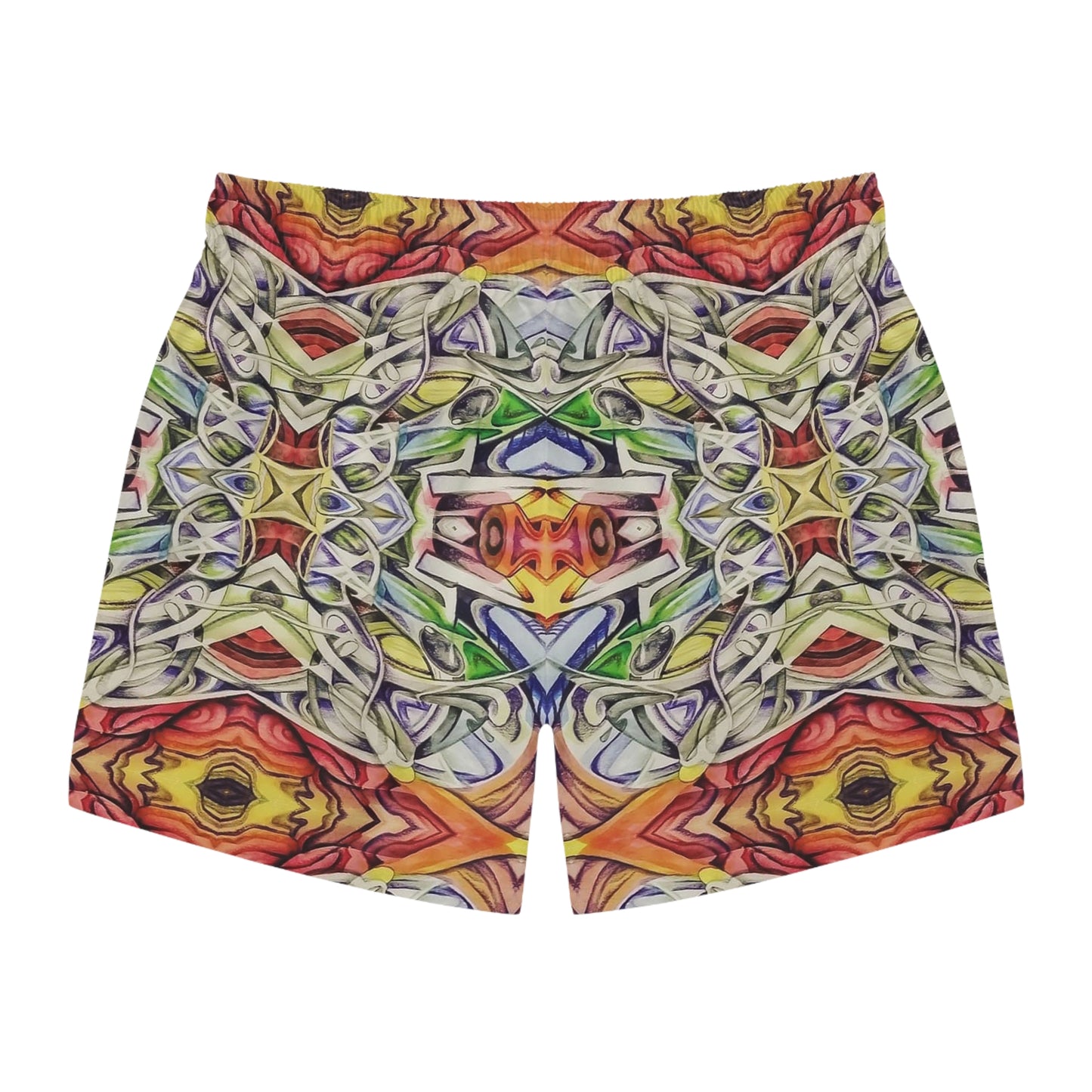 "Technicolor Lens Combined” - Swim Trunks by Artist David Hilborn