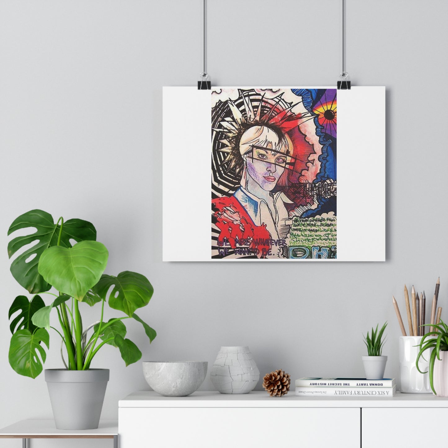 "We are whatever we want to be”- Giclée Art Print by artist David Hilborn