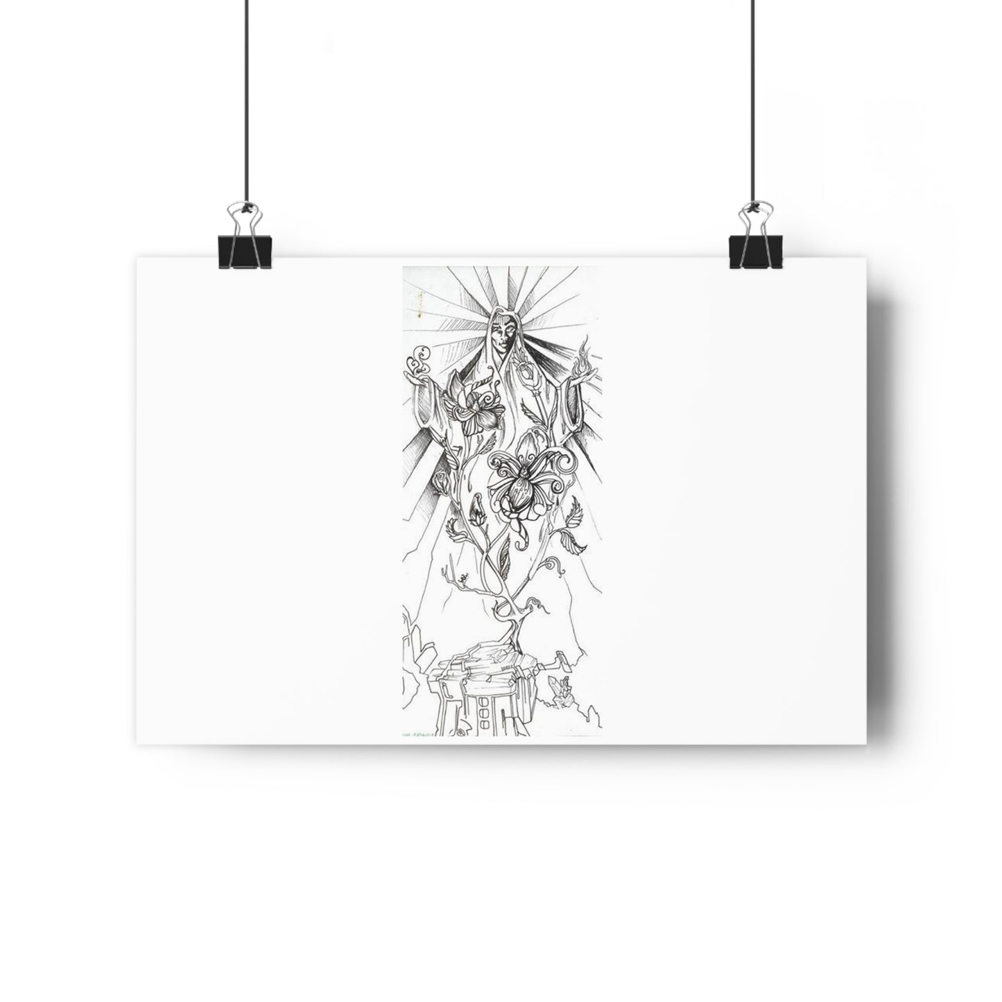 "Crystal Goddess" - Giclée Art Print by artist David Hilborn