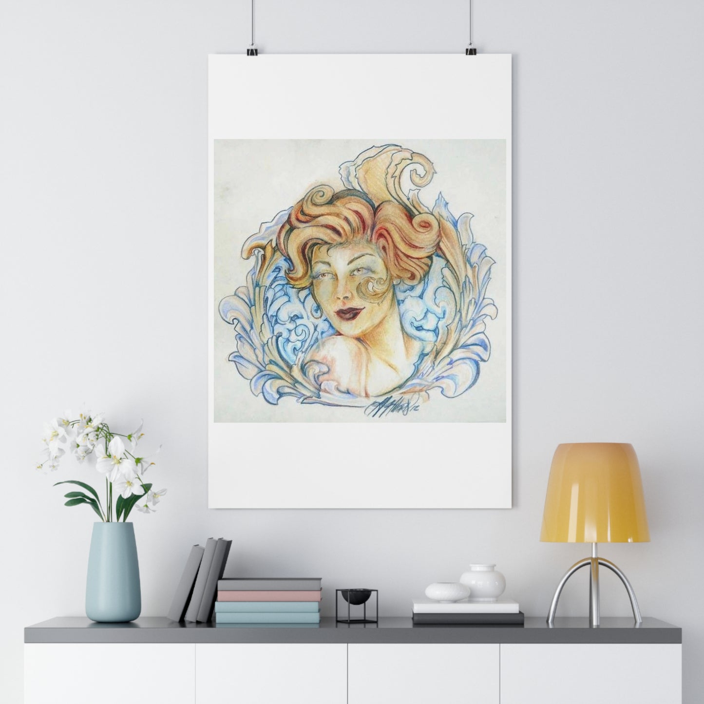 "Whiskey Princess”- Giclée Art Print by artist David Hilborn