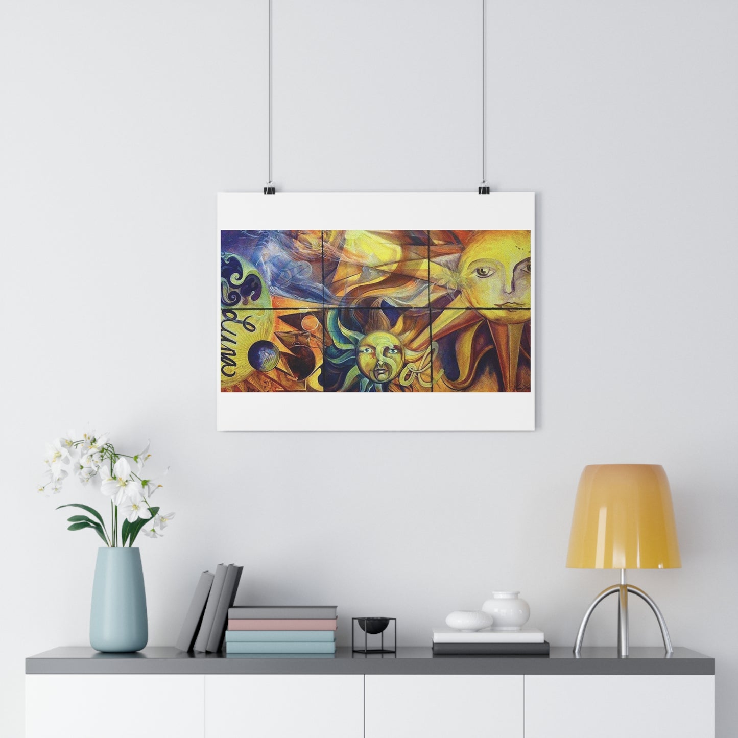 "Sun/Moon”- Giclée Art Print by artist David Hilborn