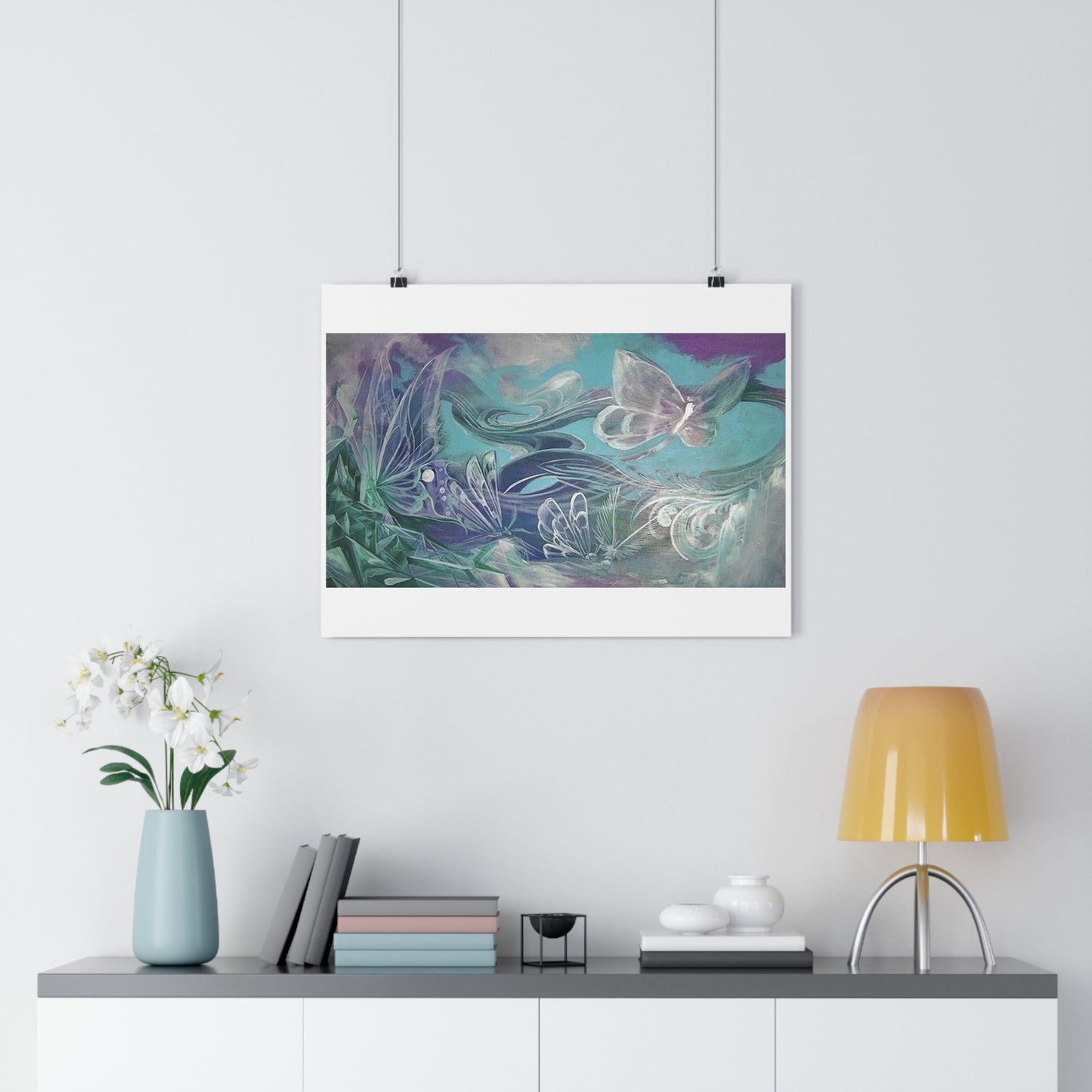 "Butterfly Glass”- Giclée Art Print by artist David Hilborn