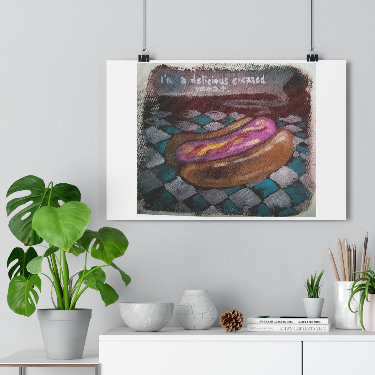 "Delicious Encased Meats”- Giclée Art Print by artist David Hilborn