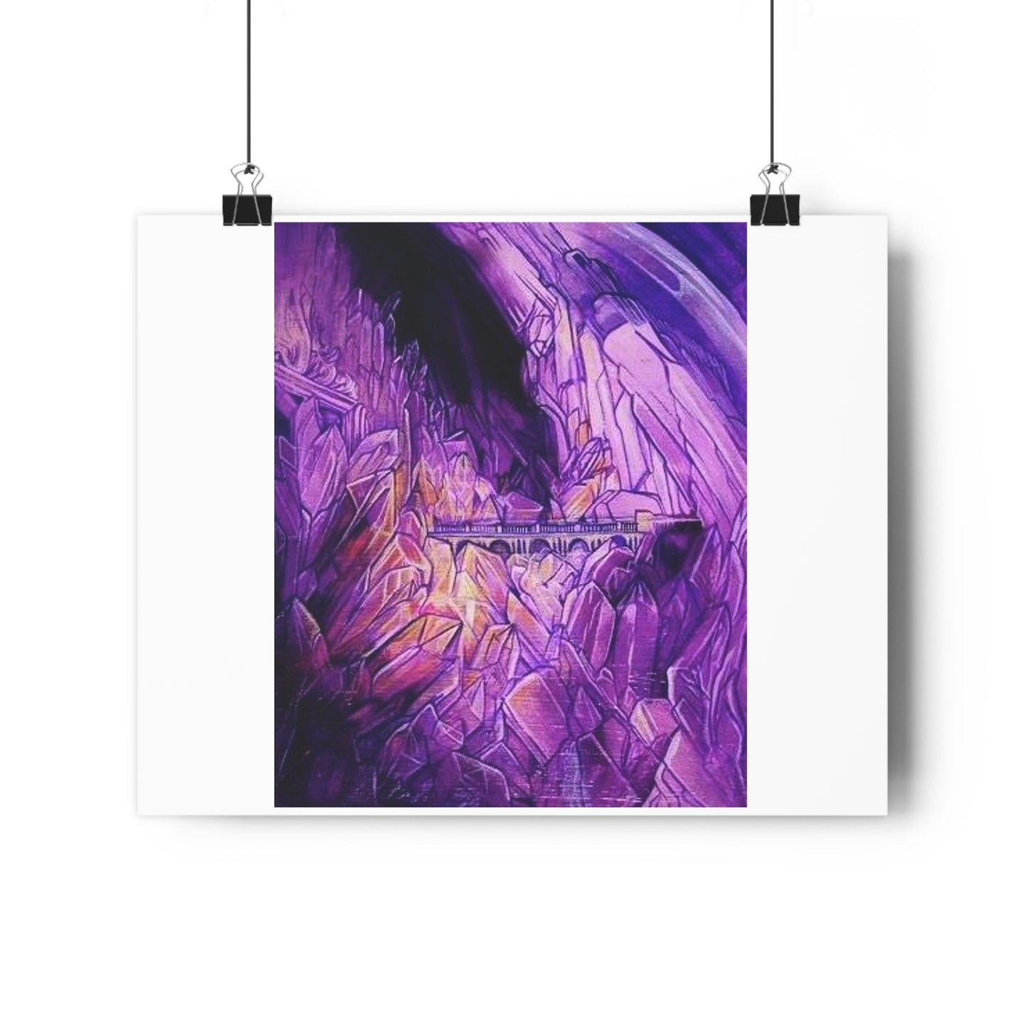 "Crystal Caverns”- Giclée Art Print by artist David Hilborn