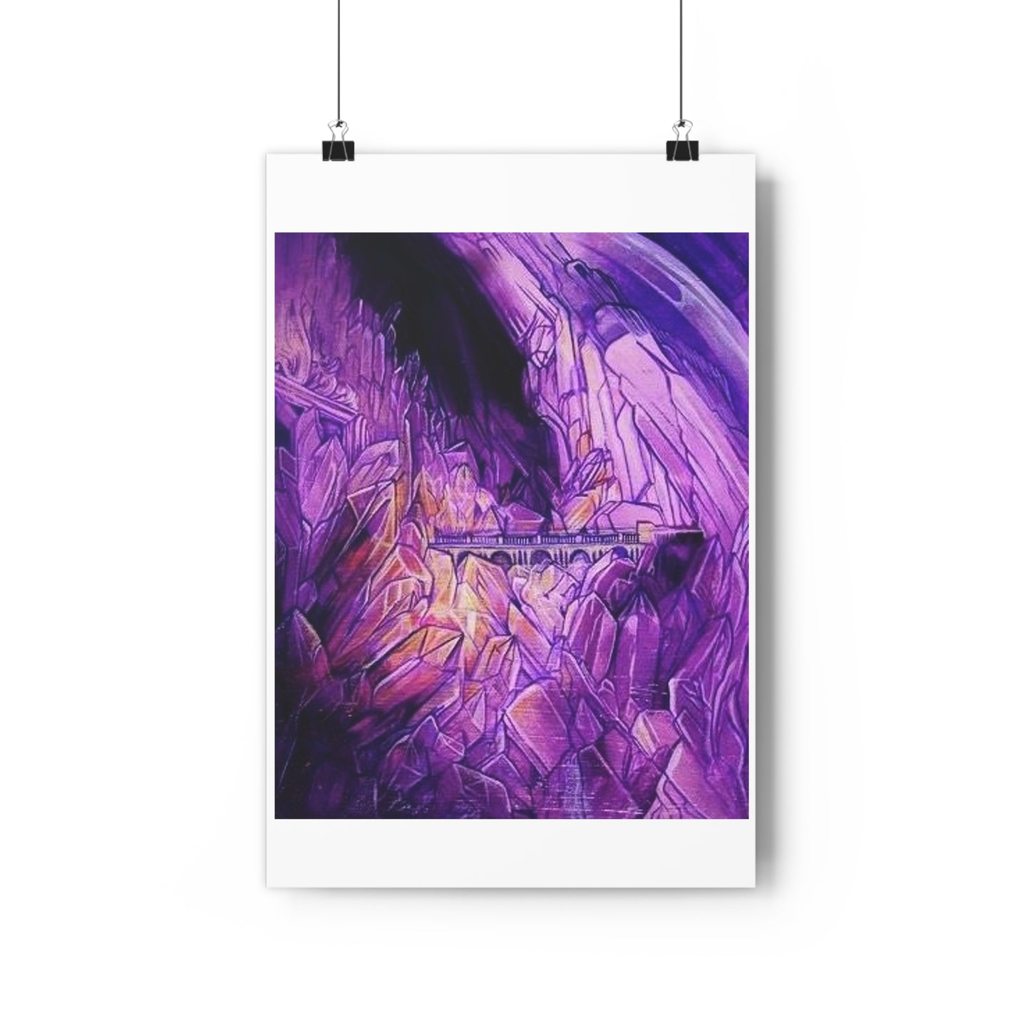 "Crystal Caverns”- Giclée Art Print by artist David Hilborn